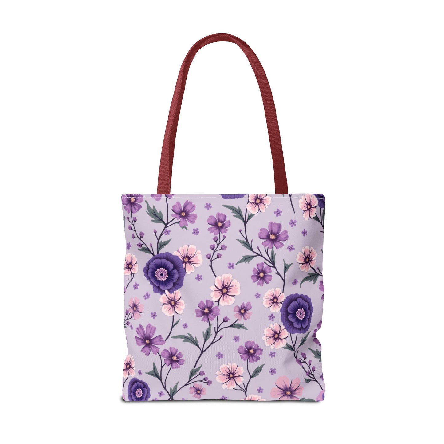 Floral Purple Tote Bag - Stylish and Eco-Friendly for Everyday Use