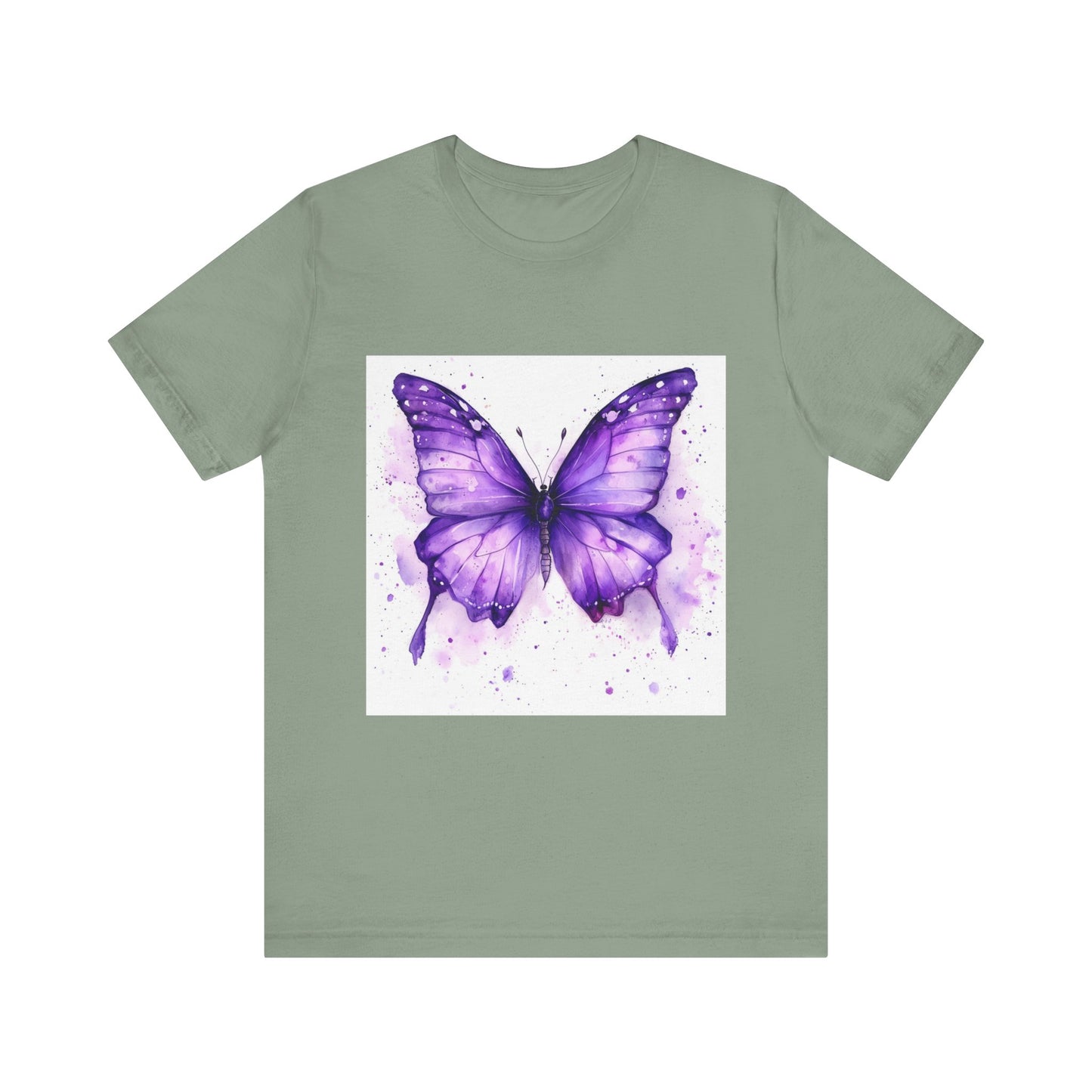 Purple Butterfly Dreams Unisex Jersey Tee - Inspirational Garden Apparel