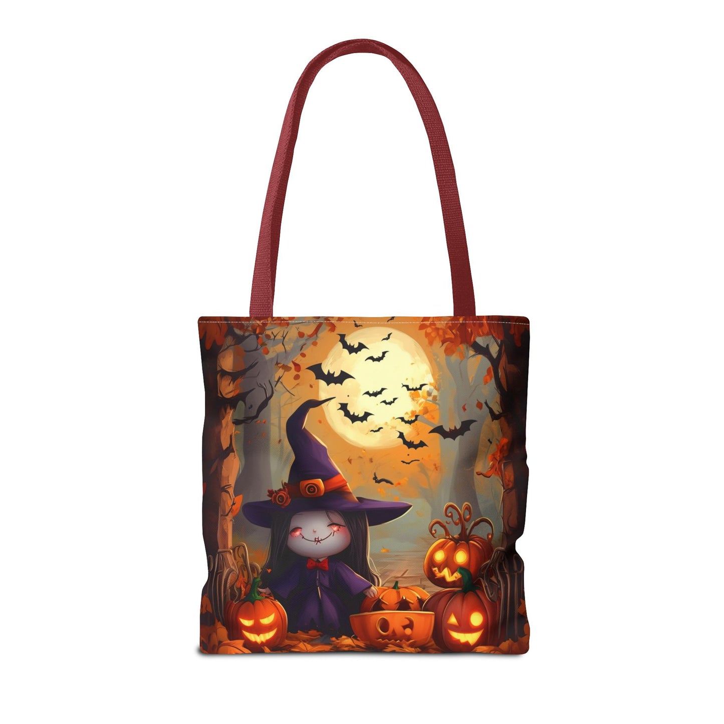 Spooky Cute Witch Tote Bag (AOP)