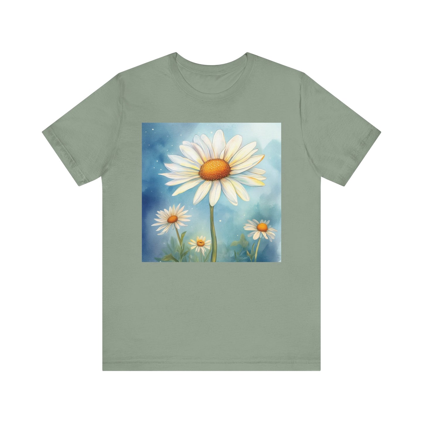 Delightful Daisy Unisex Jersey Tee - Nature-Inspired Floral Design