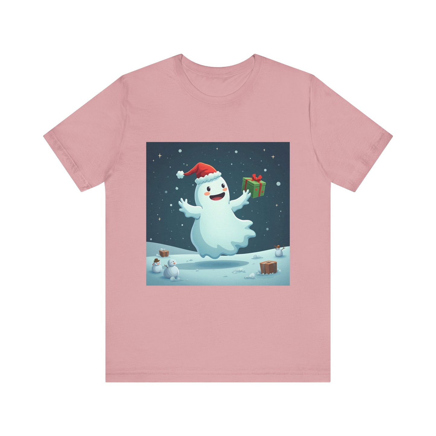 Cute Cartoon Ghost of Christmas Present Unisex Jersey Short Sleeve Tee