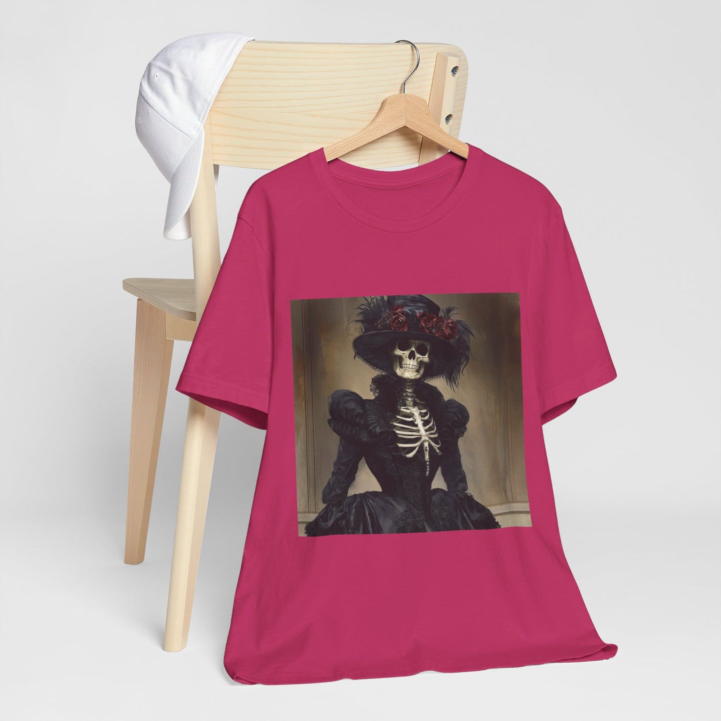 Creepy victorian Skeleton Unisex Jersey Short Sleeve Tee