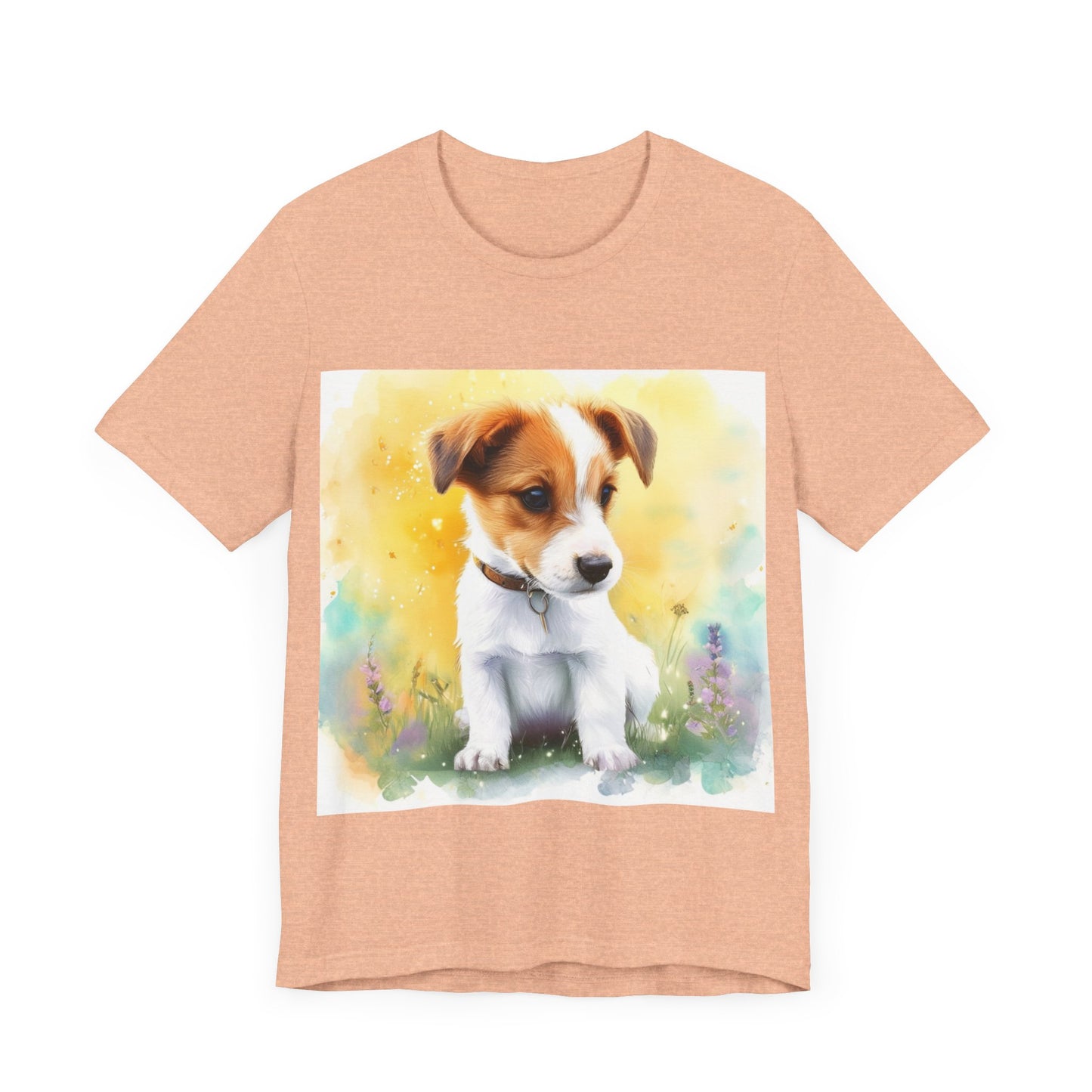 Fuzzy Jack Russell Unisex Jersey Short Sleeve Tee