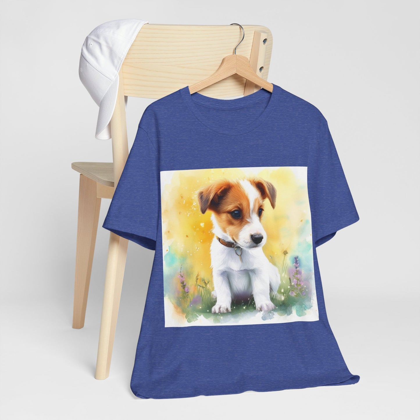Fuzzy Jack Russell Unisex Jersey Short Sleeve Tee