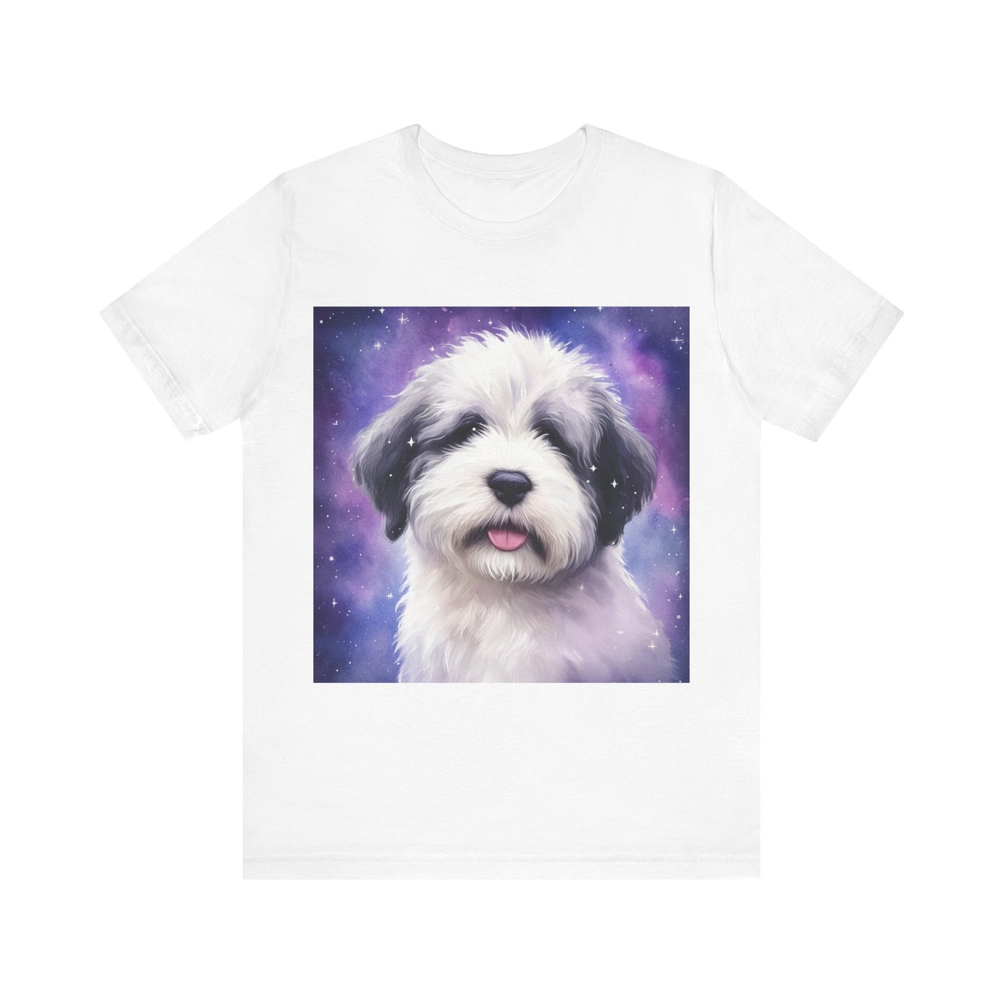 Galaxy Old English Sheepdog Unisex Jersey Short Sleeve Tee
