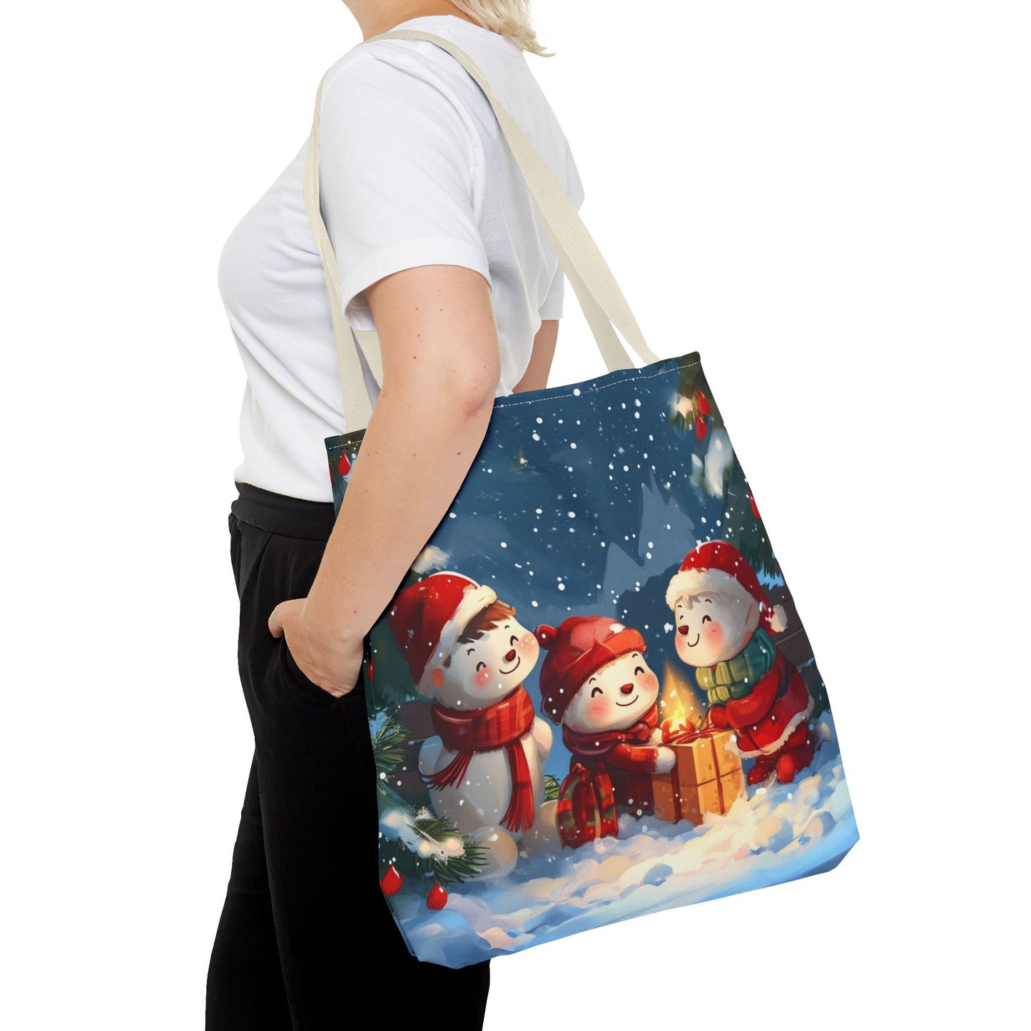 Snowman Family Tote Bag (AOP)