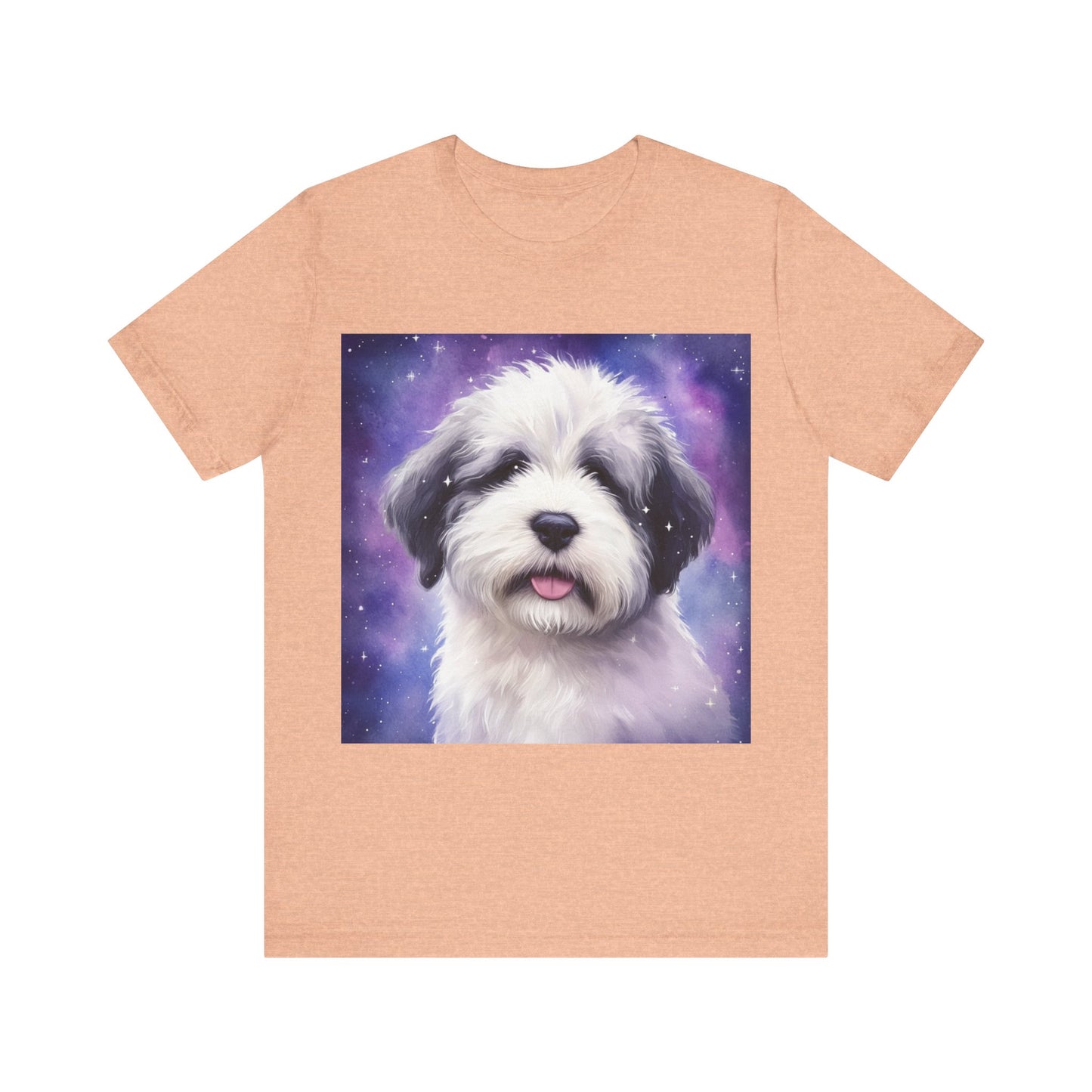 Galaxy Old English Sheepdog Unisex Jersey Short Sleeve Tee