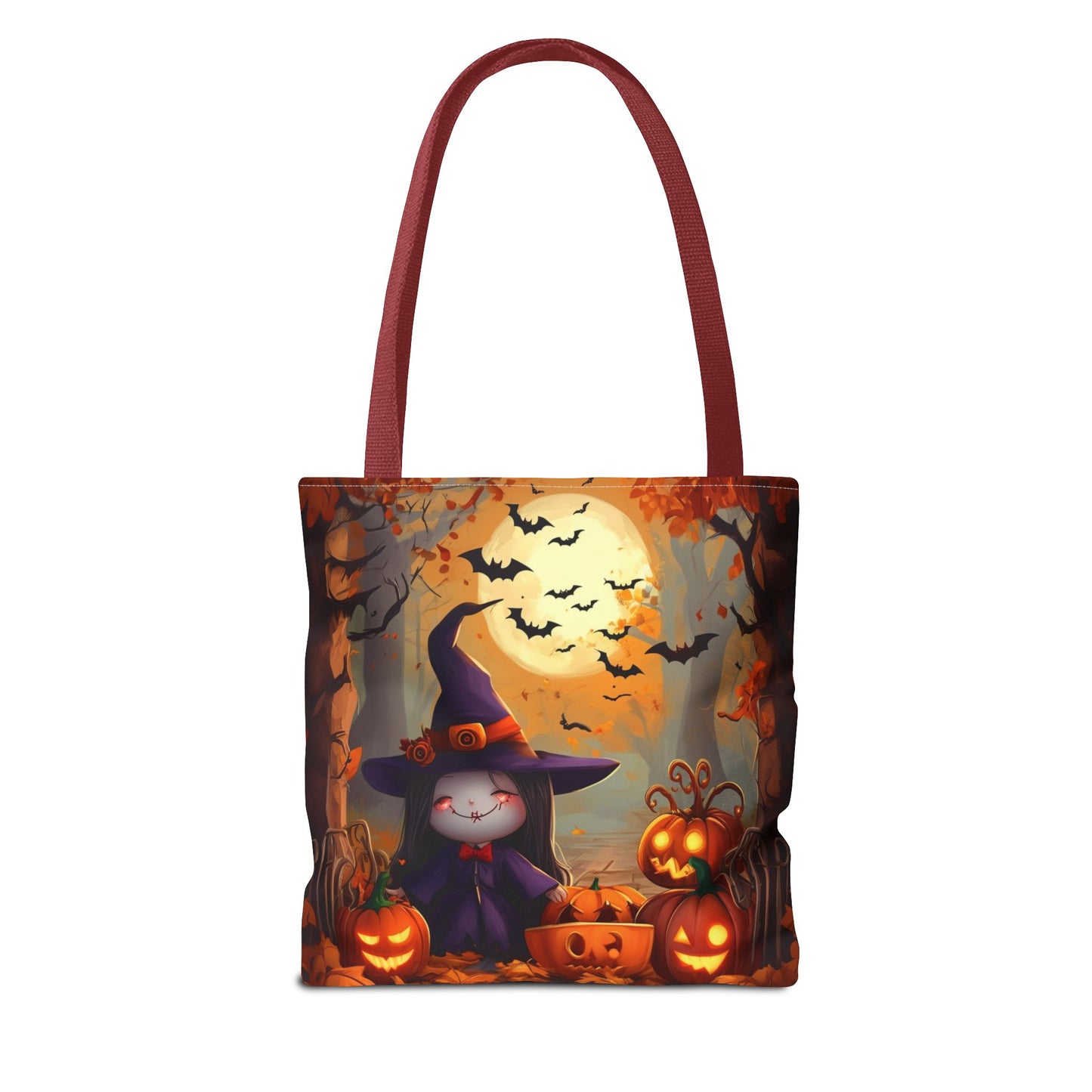 Spooky Cute Witch Tote Bag (AOP)