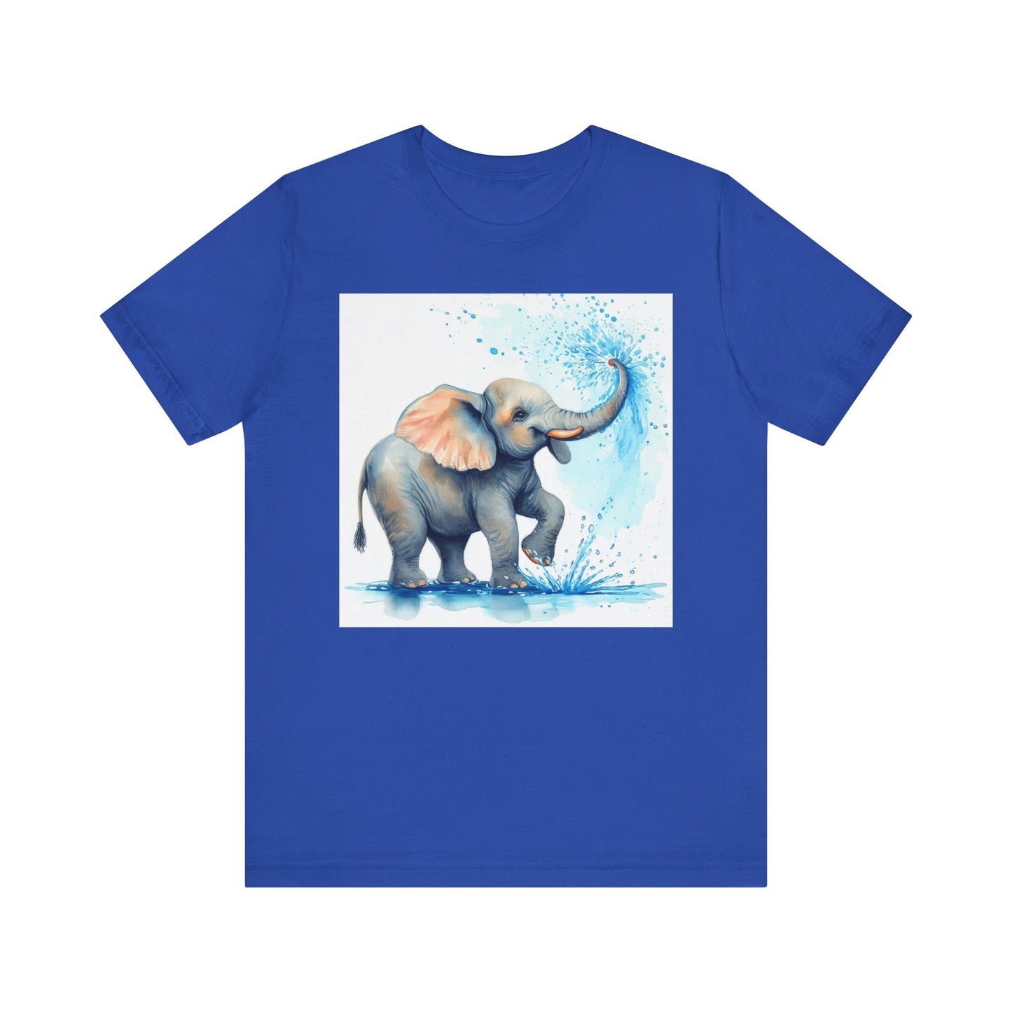 Adorable Elephant Splash Unisex Tee
