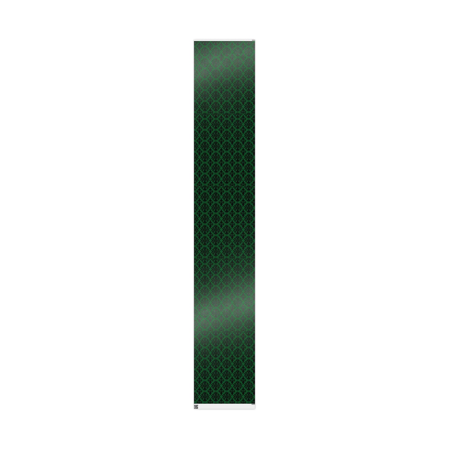 Green and Black Victorian Damask Wrapping Papers