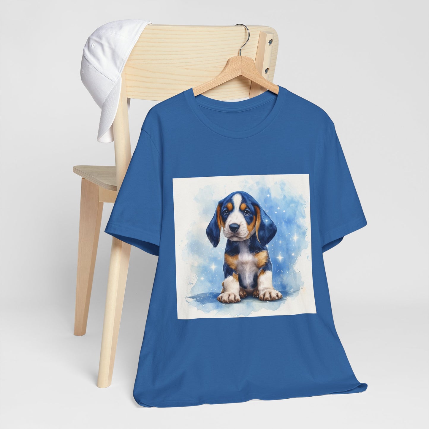 Blue Tick Puppy Unisex Jersey Short Sleeve Tee