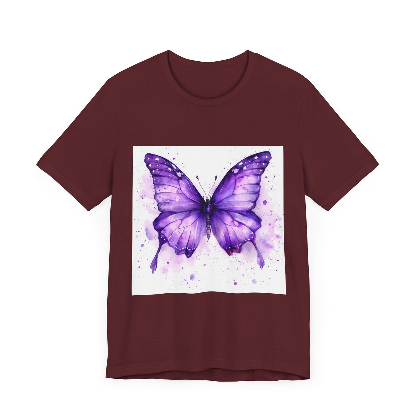 Purple Butterfly Dreams Unisex Jersey Tee - Inspirational Garden Apparel