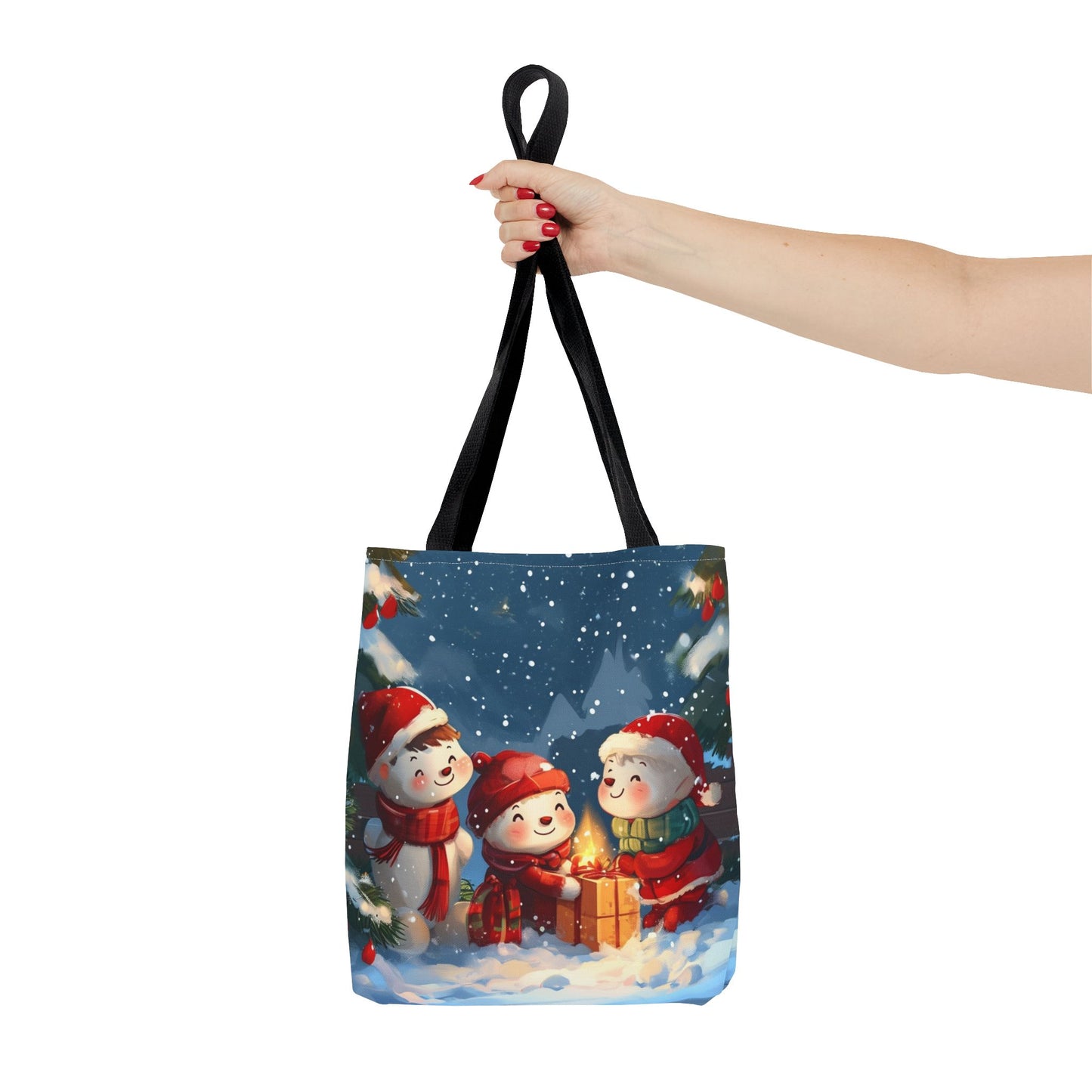 Snowman Family Tote Bag (AOP)