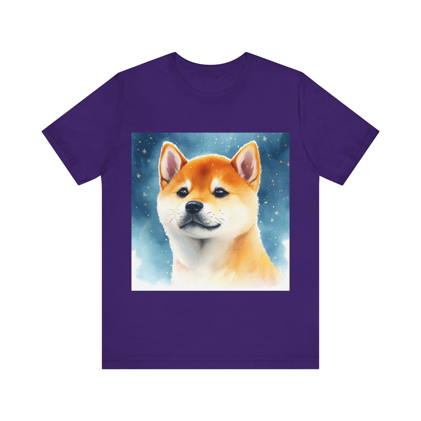 Starry Shiba Inu Unisex Jersey Short Sleeve Tee