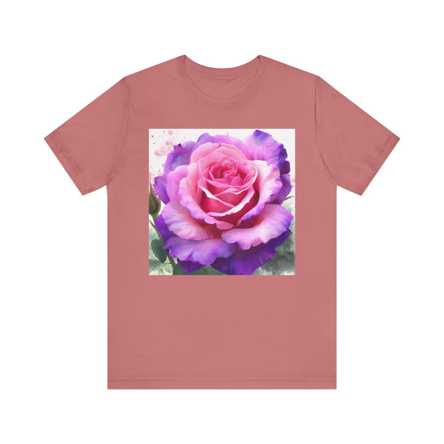 Rose Garden Unisex Jersey Tee - Vibrant Rose Design