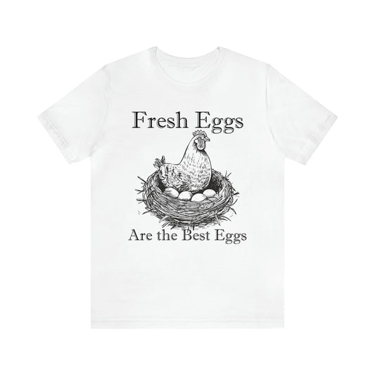 Fresh Eggs Unisex Jersey Short Sleeve Tee