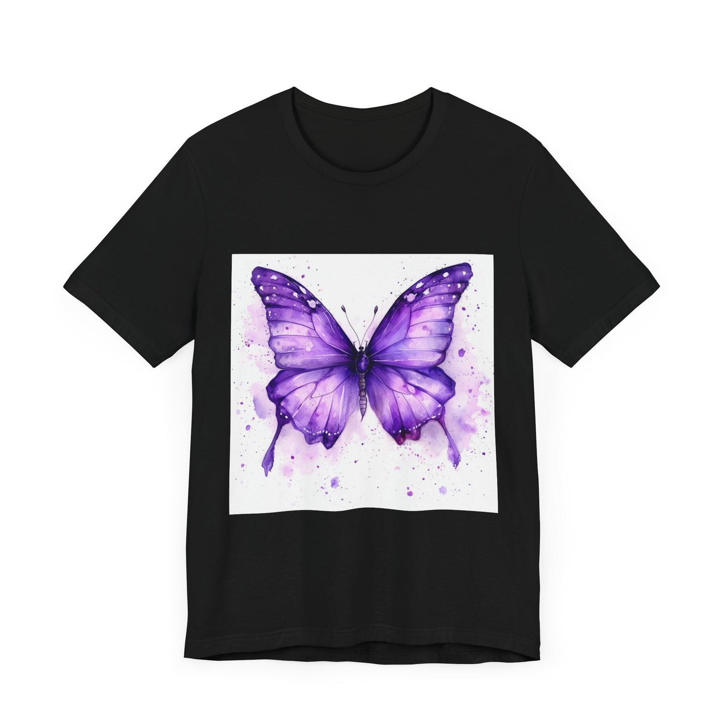 Purple Butterfly Dreams Unisex Jersey Tee - Inspirational Garden Apparel