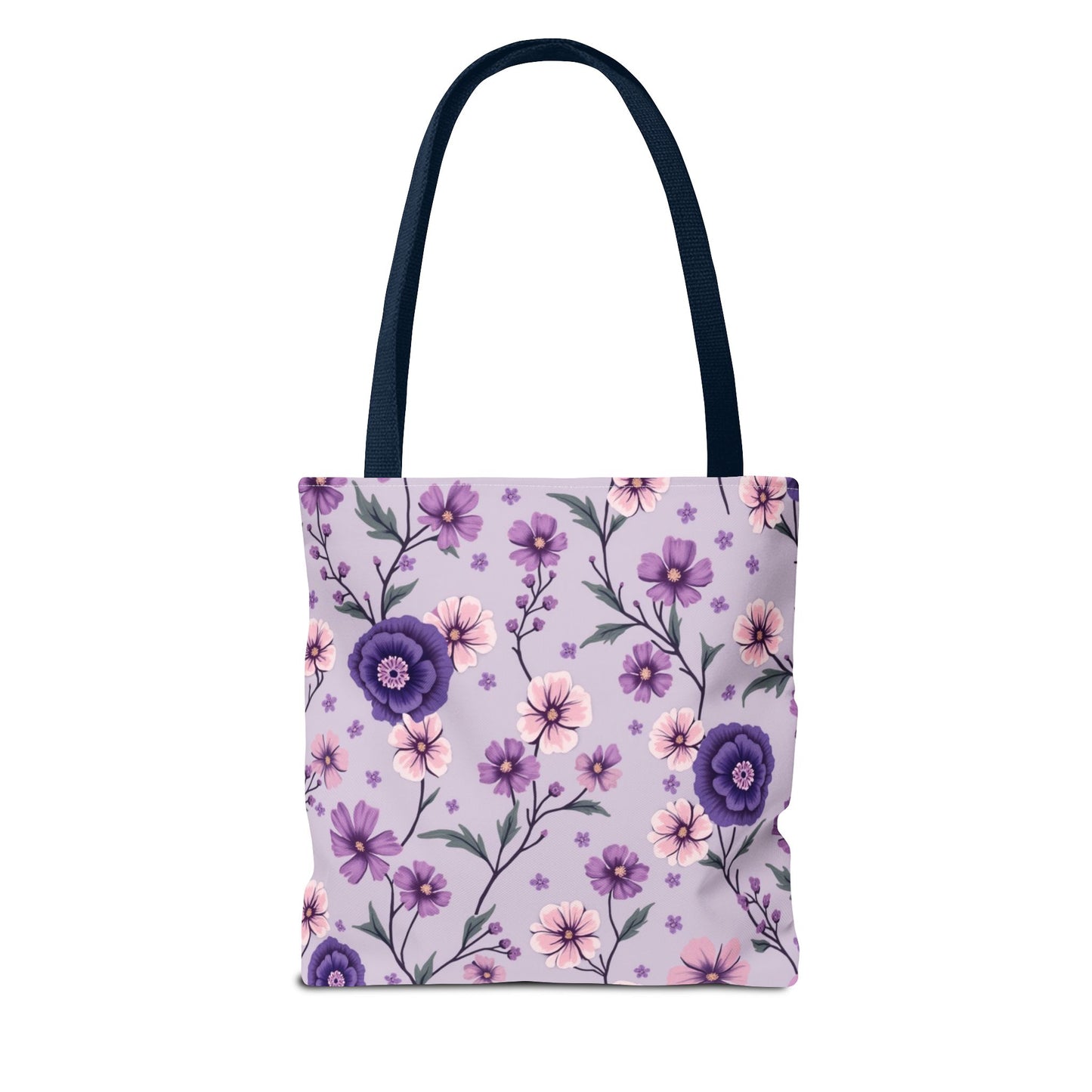 Floral Purple Tote Bag - Stylish and Eco-Friendly for Everyday Use