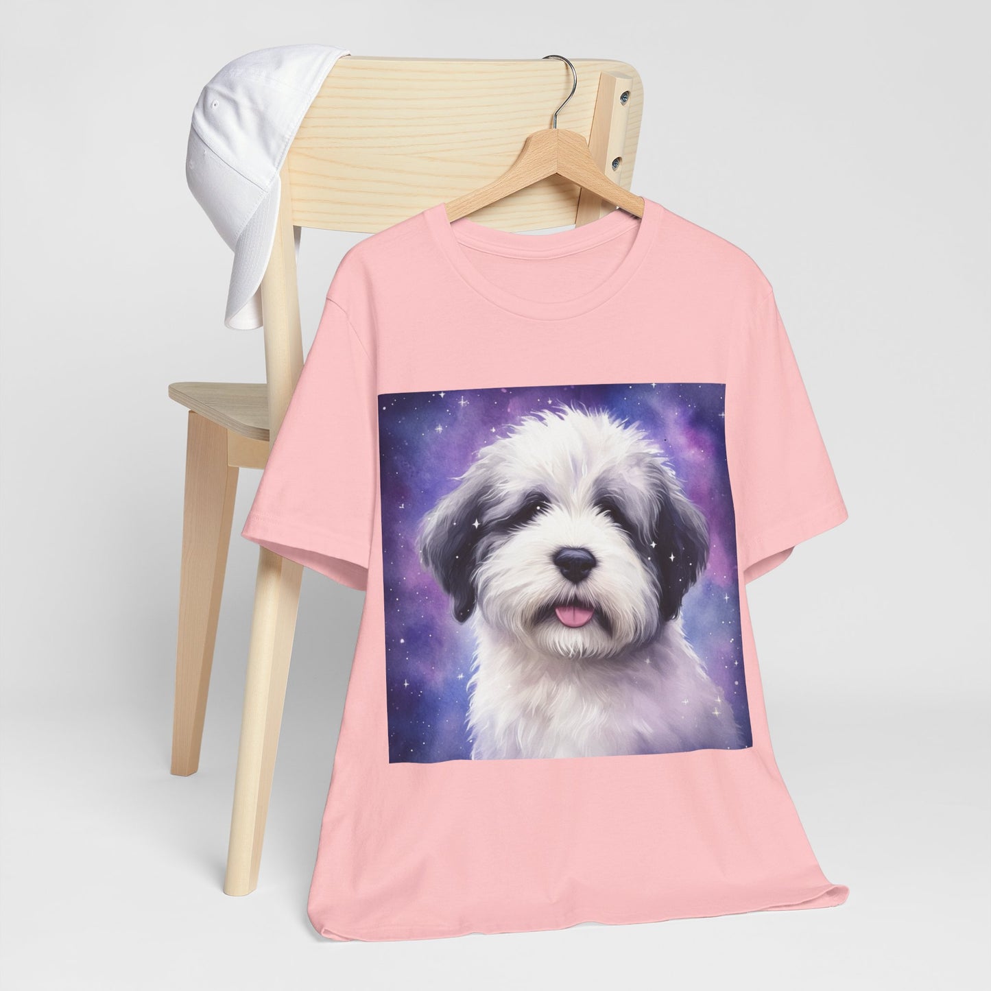 Galaxy Old English Sheepdog Unisex Jersey Short Sleeve Tee
