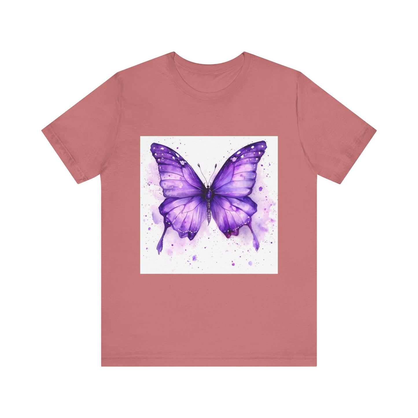 Purple Butterfly Dreams Unisex Jersey Tee - Inspirational Garden Apparel