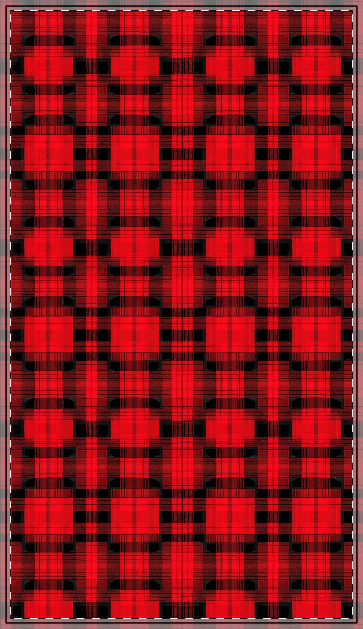 Red and Black Plaid Holiday Tablecloths