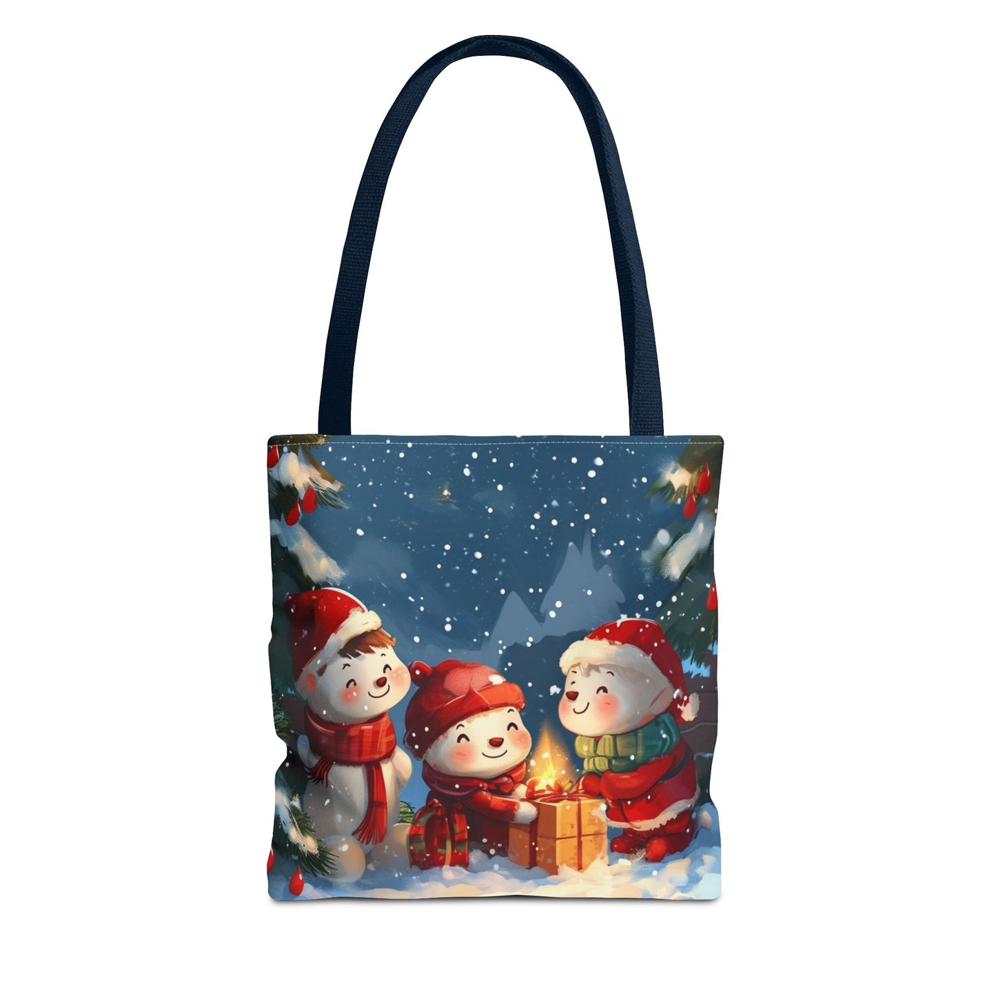 Snowman Family Tote Bag (AOP)