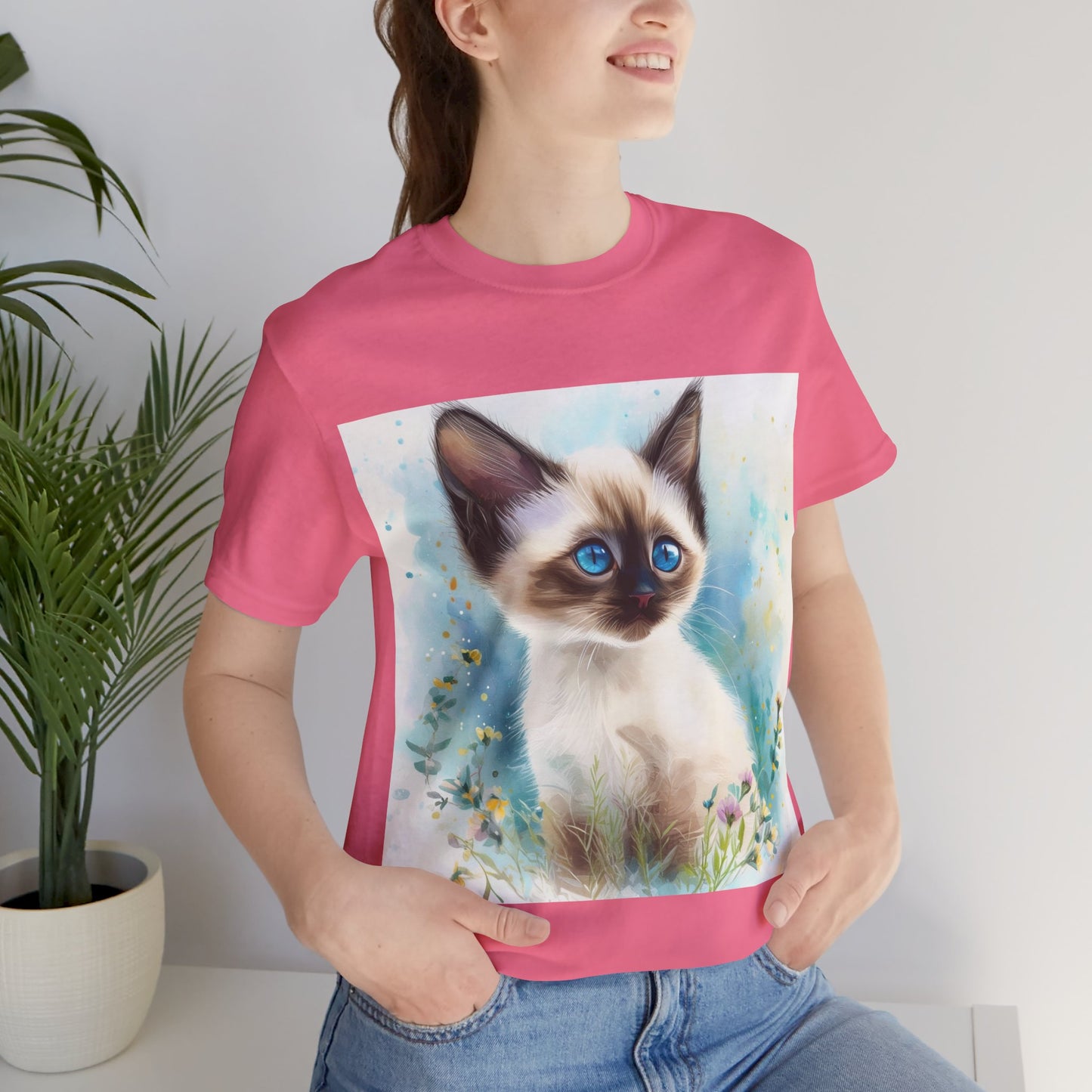 Siamese Kitten Unisex Jersey Short Sleeve Tee