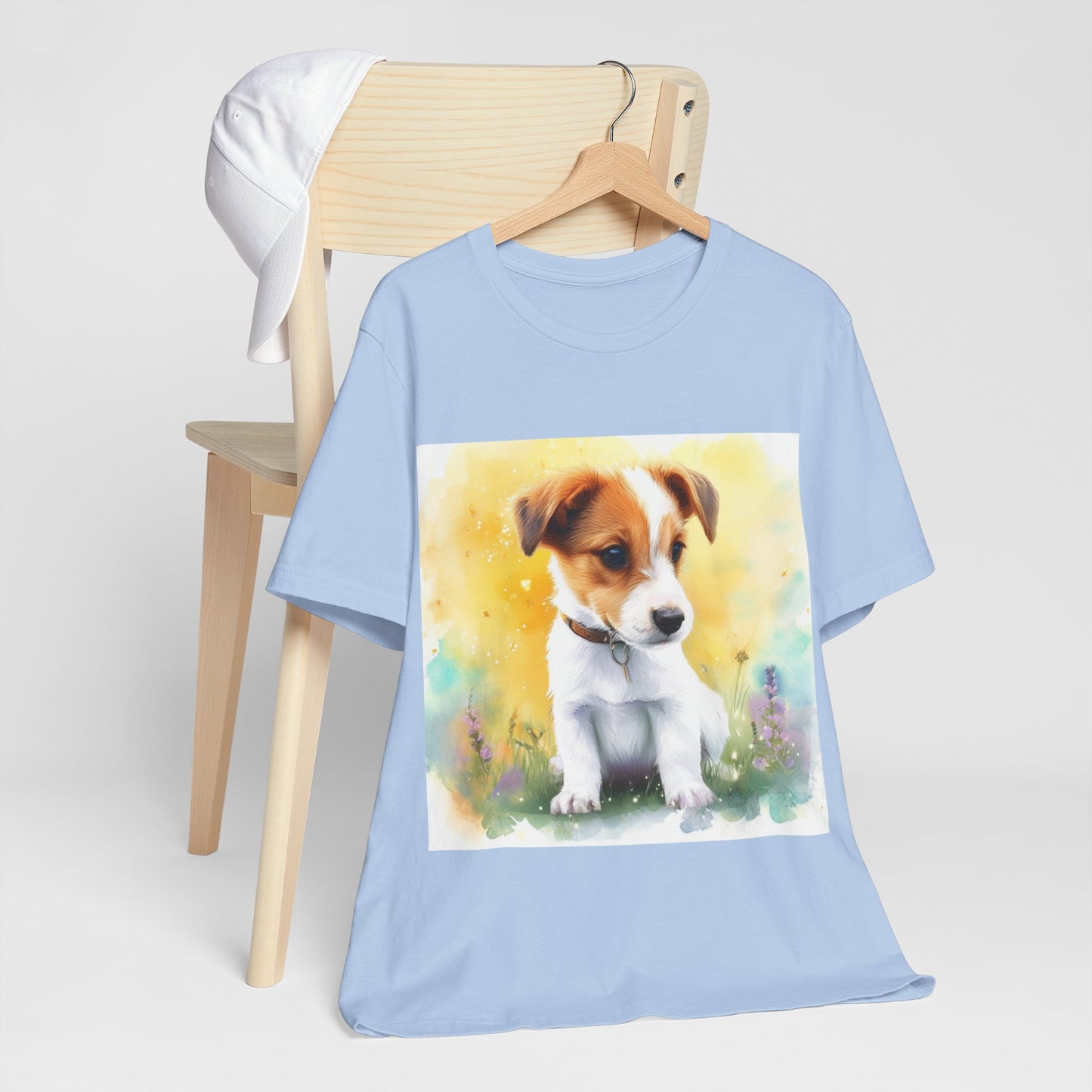 Fuzzy Jack Russell Unisex Jersey Short Sleeve Tee