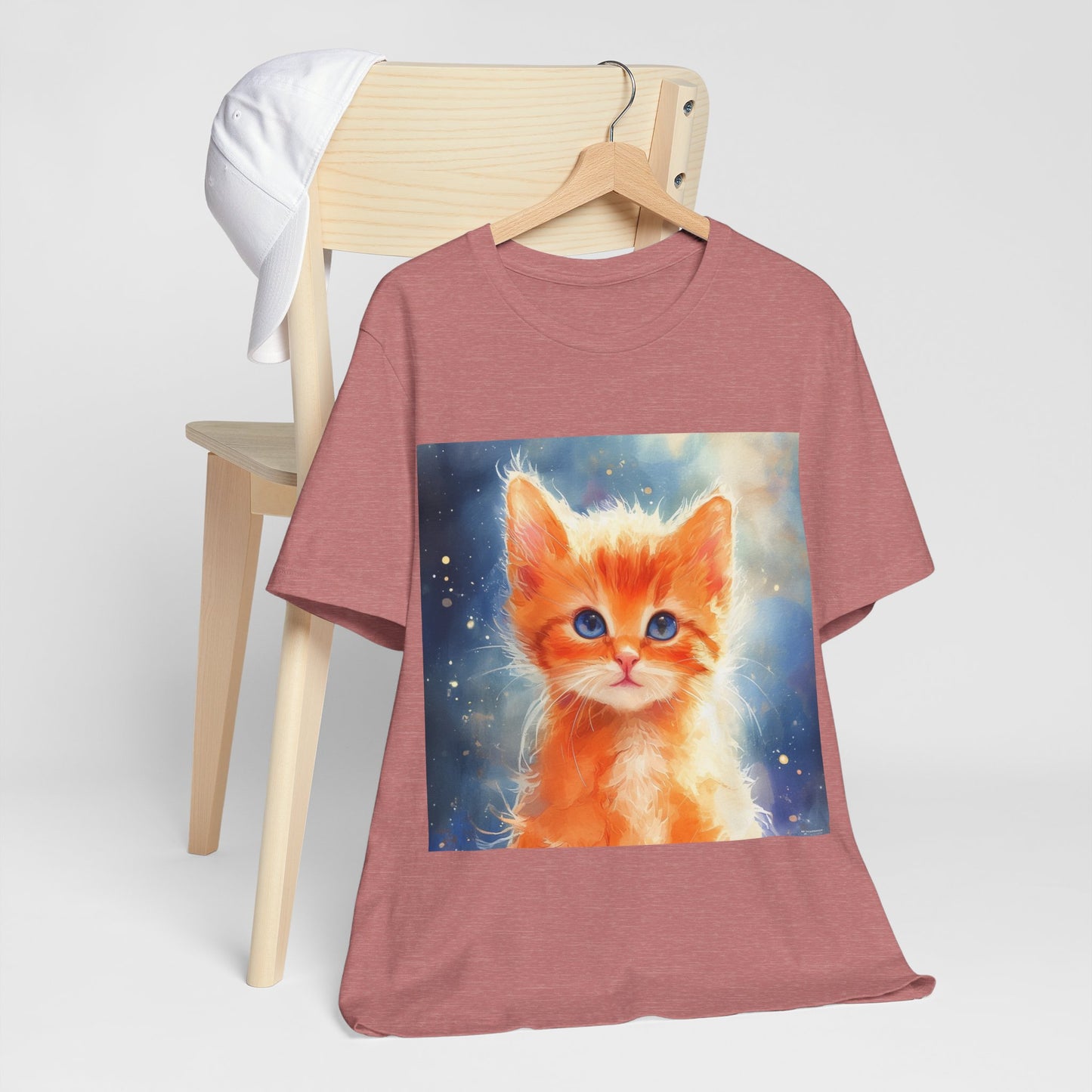 Orange Kitten Unisex Jersey Short Sleeve Tee