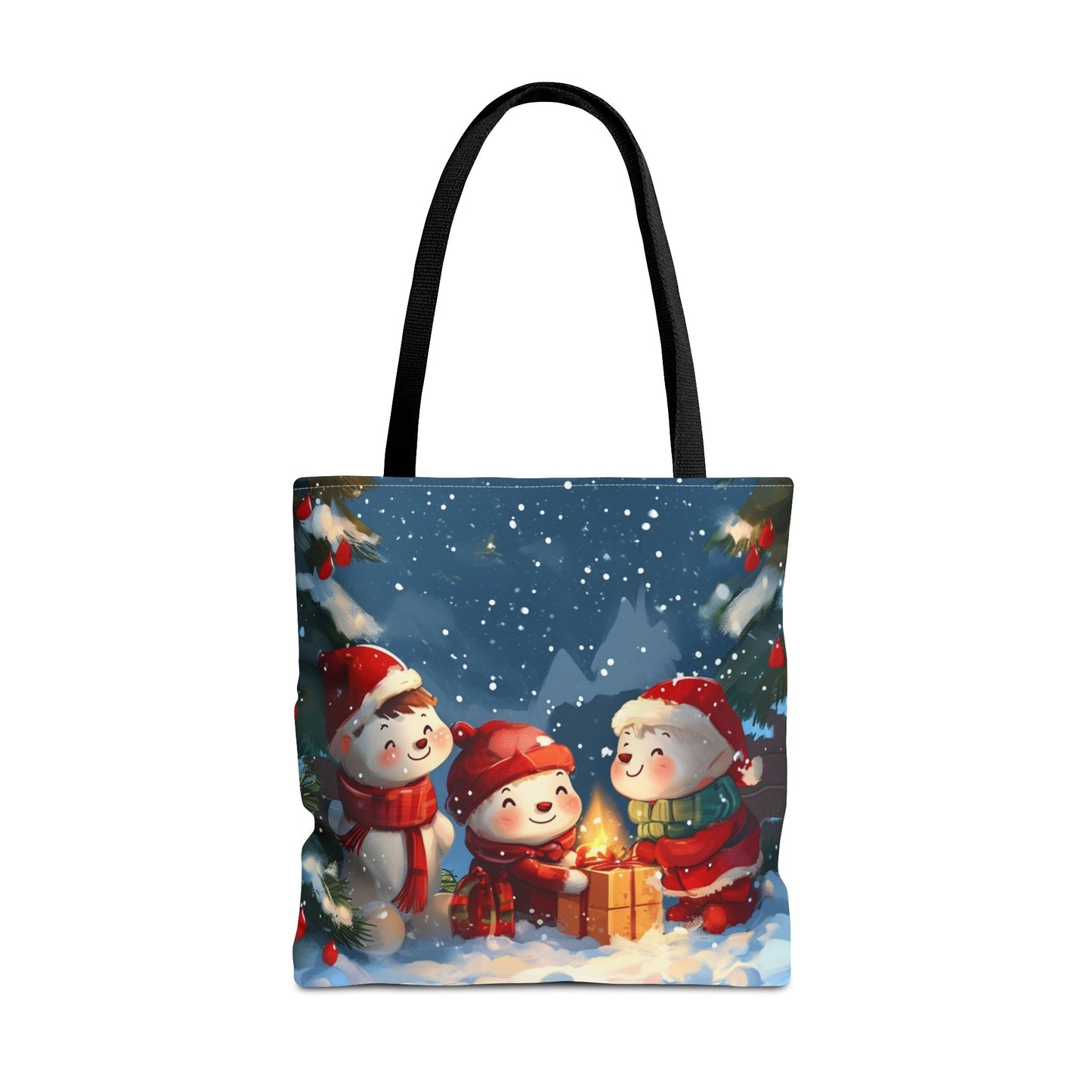 Snowman Family Tote Bag (AOP)