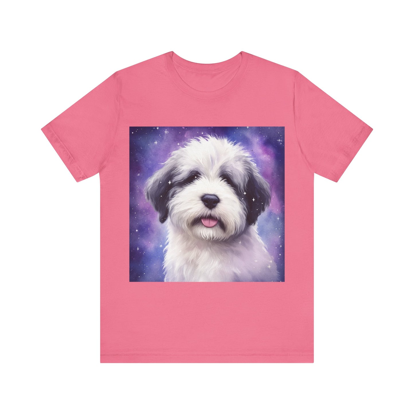 Galaxy Old English Sheepdog Unisex Jersey Short Sleeve Tee