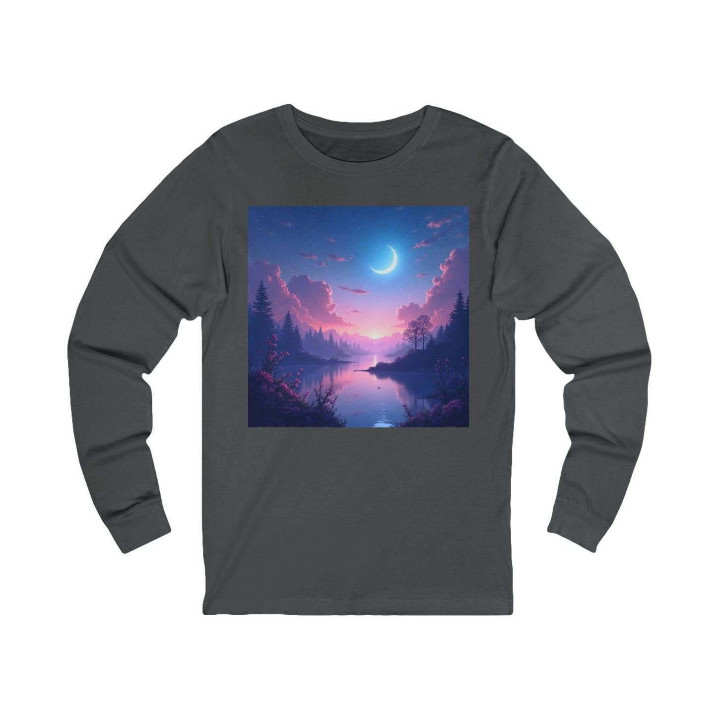 Serene Lake Unisex Jersey Long Sleeve Tee