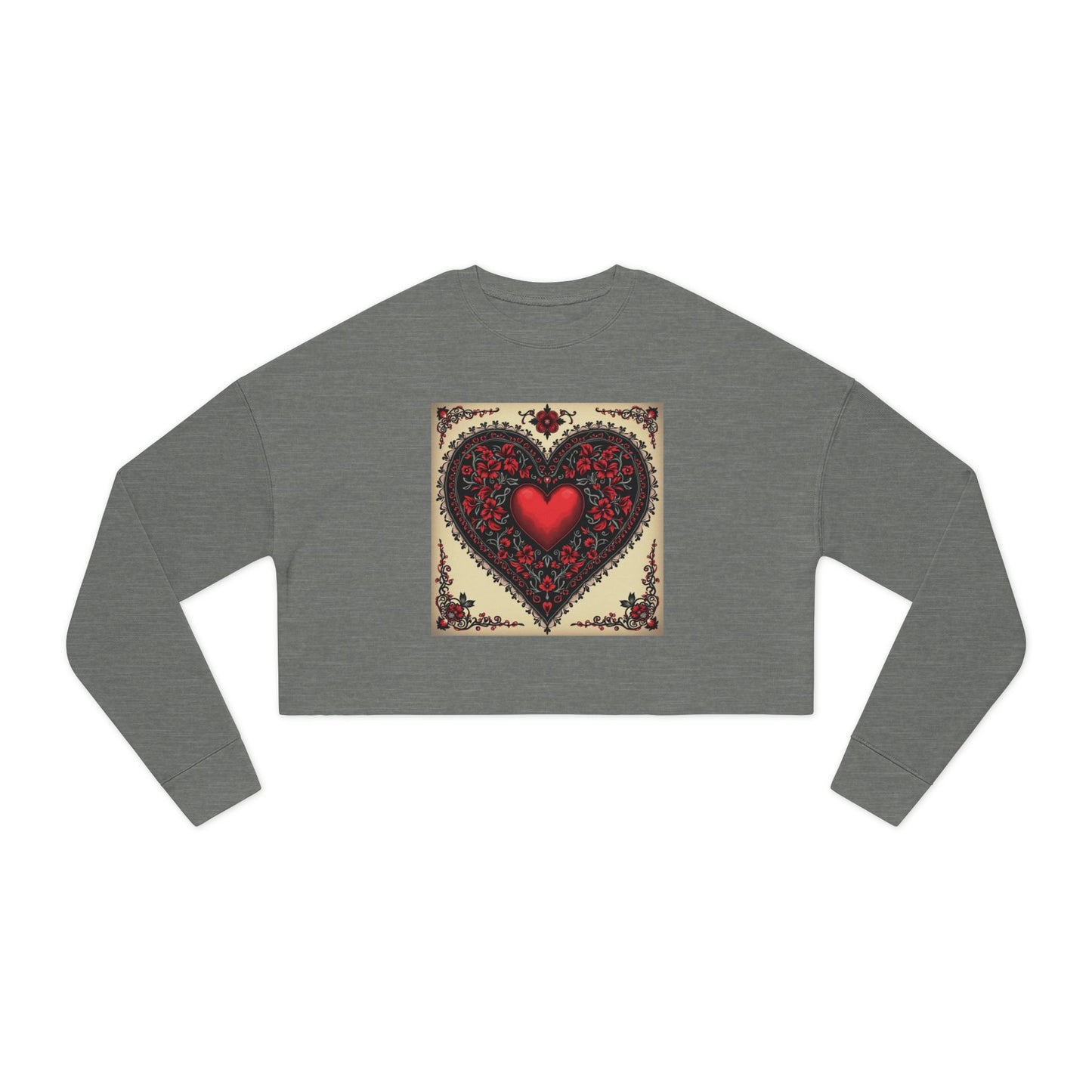 Midnight Love Women's Cropped Sweatshirt