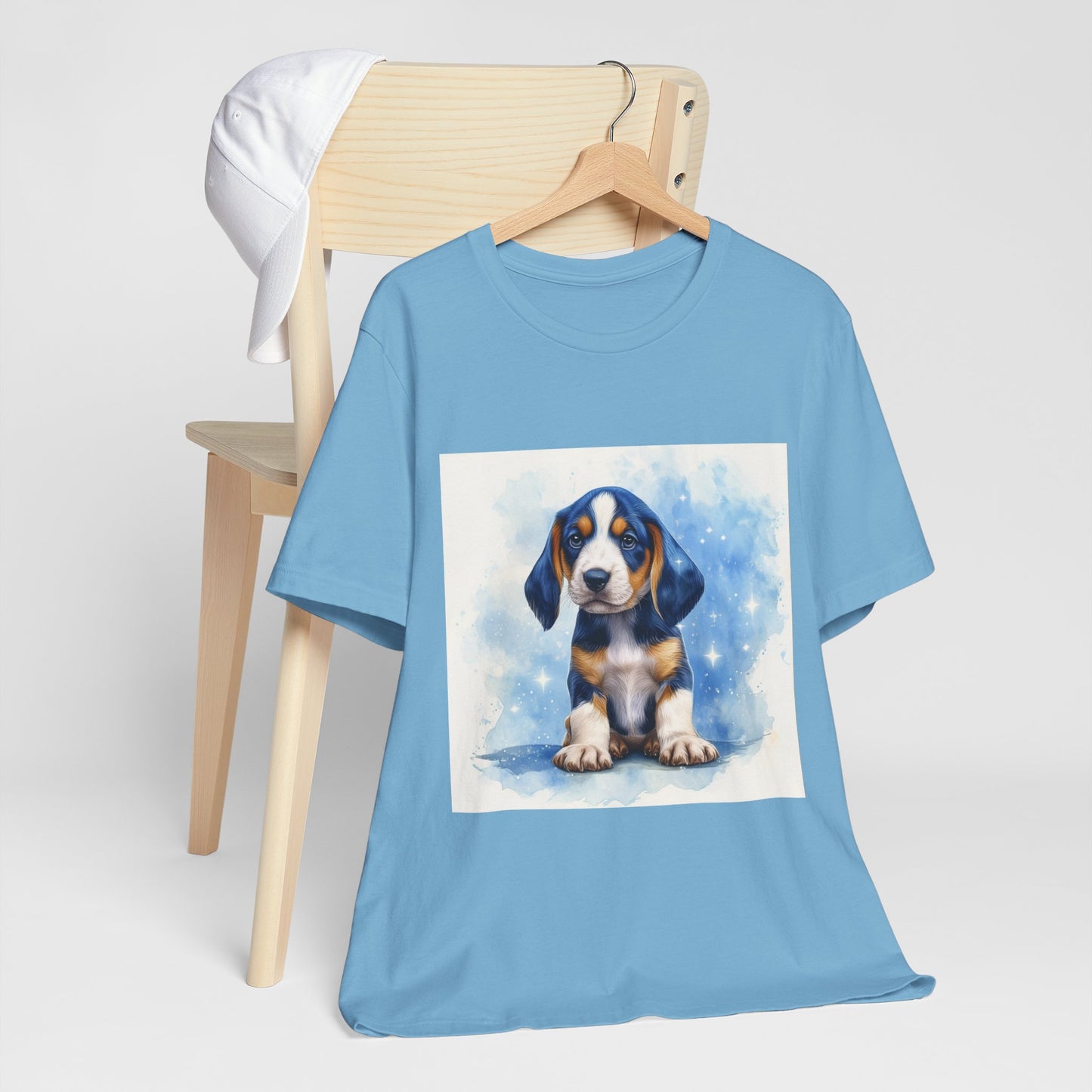 Blue Tick Puppy Unisex Jersey Short Sleeve Tee