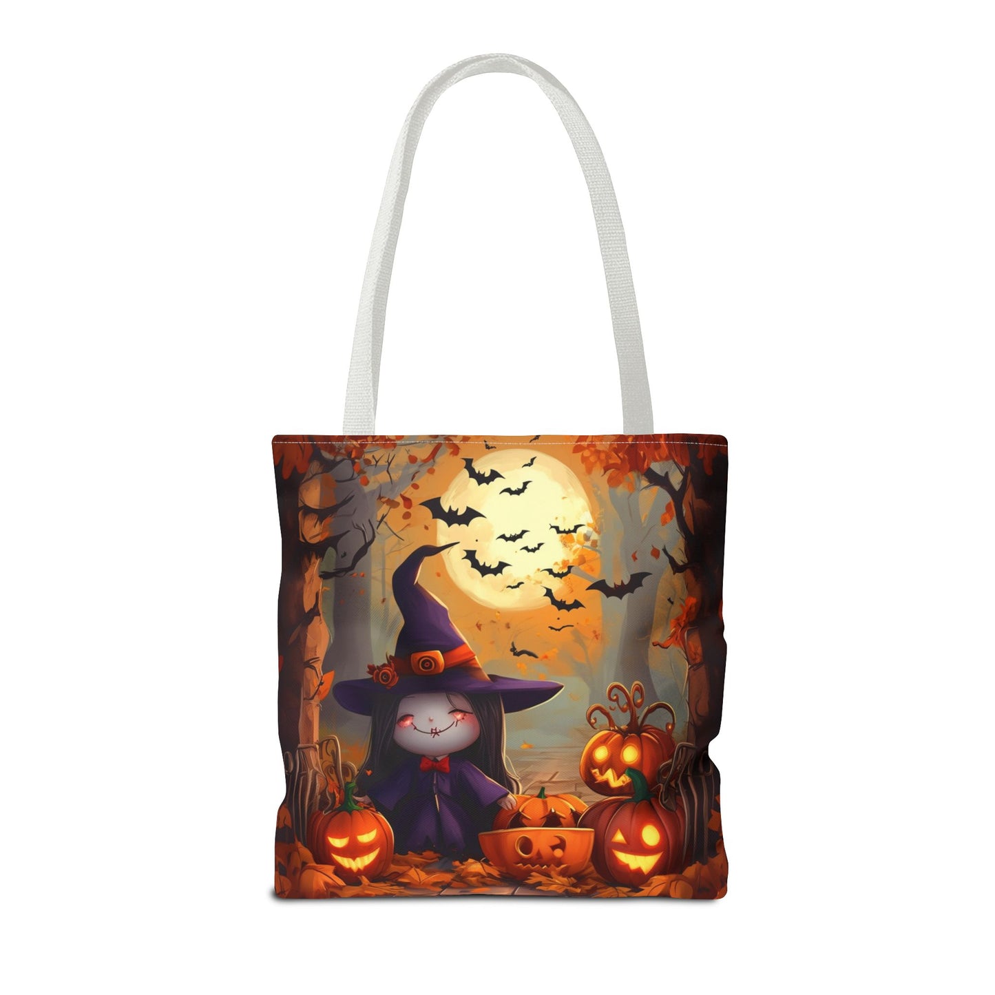 Spooky Cute Witch Tote Bag (AOP)