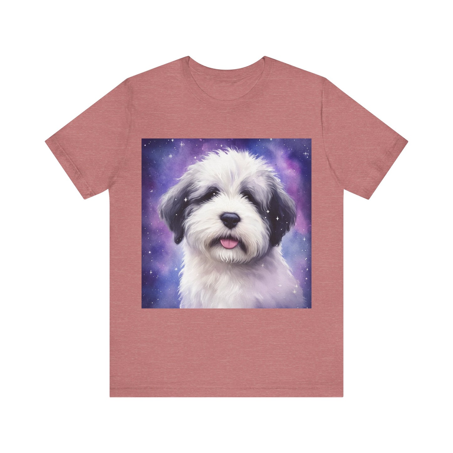 Galaxy Old English Sheepdog Unisex Jersey Short Sleeve Tee