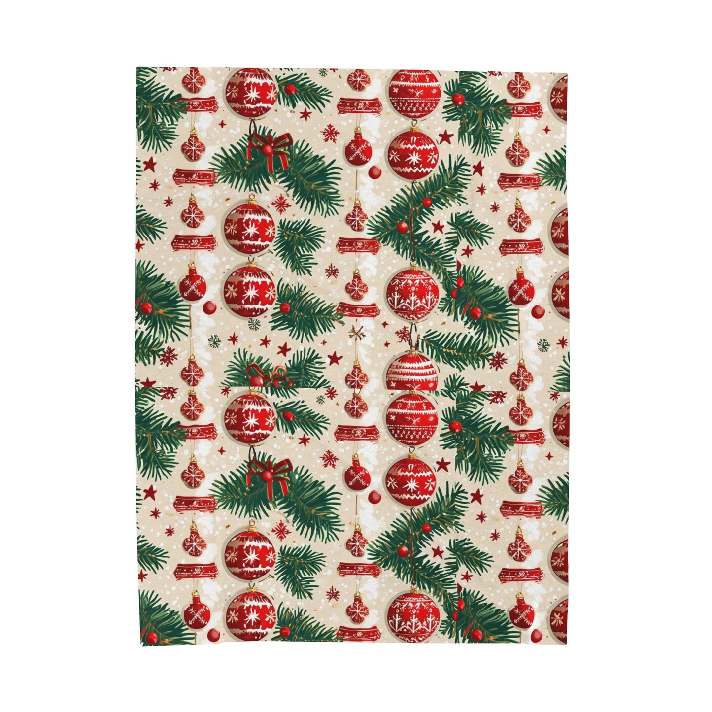 Ornament Garland Velveteen Plush Blanket