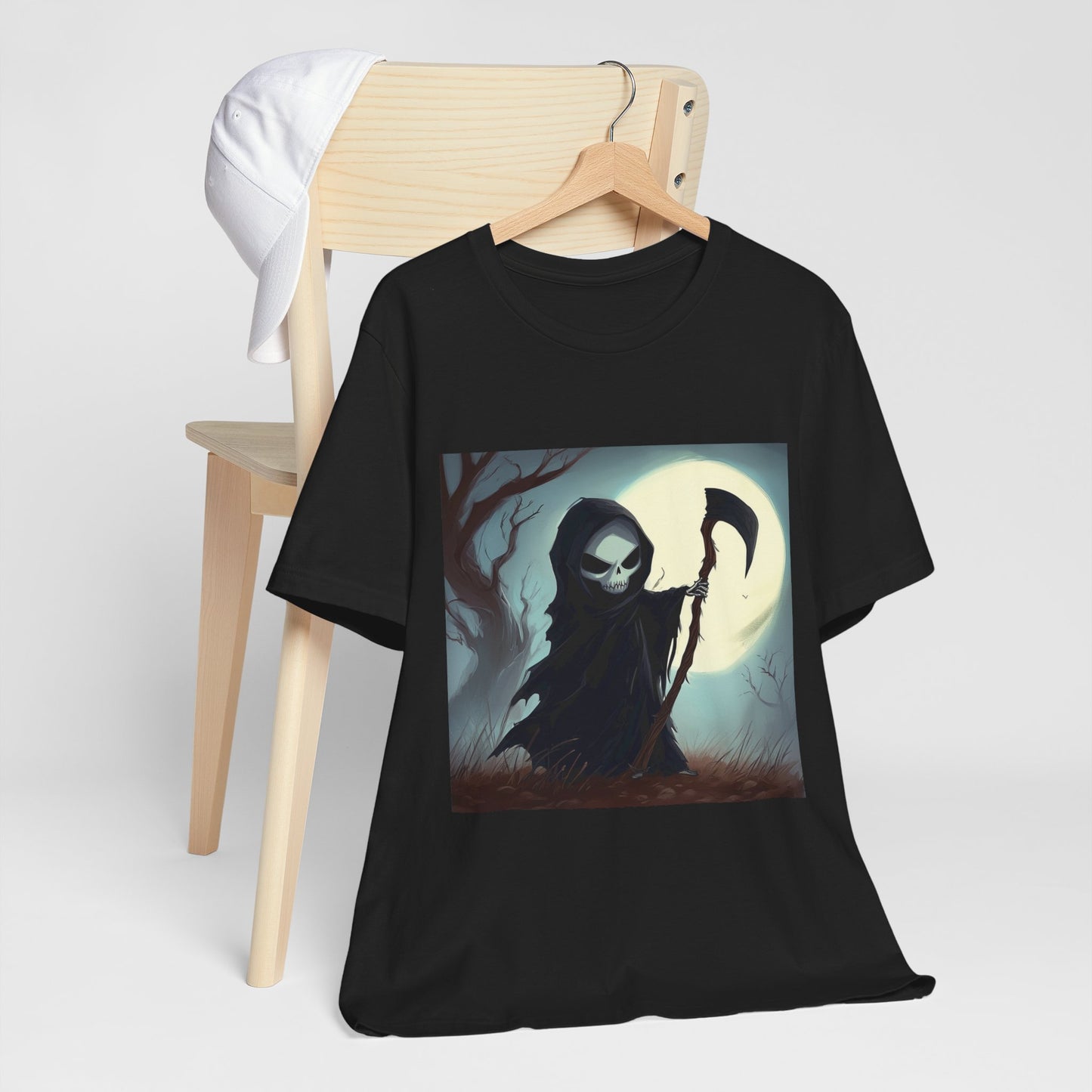 Dark Cute Grim Reaper Unisex Jersey Short Sleeve Tee