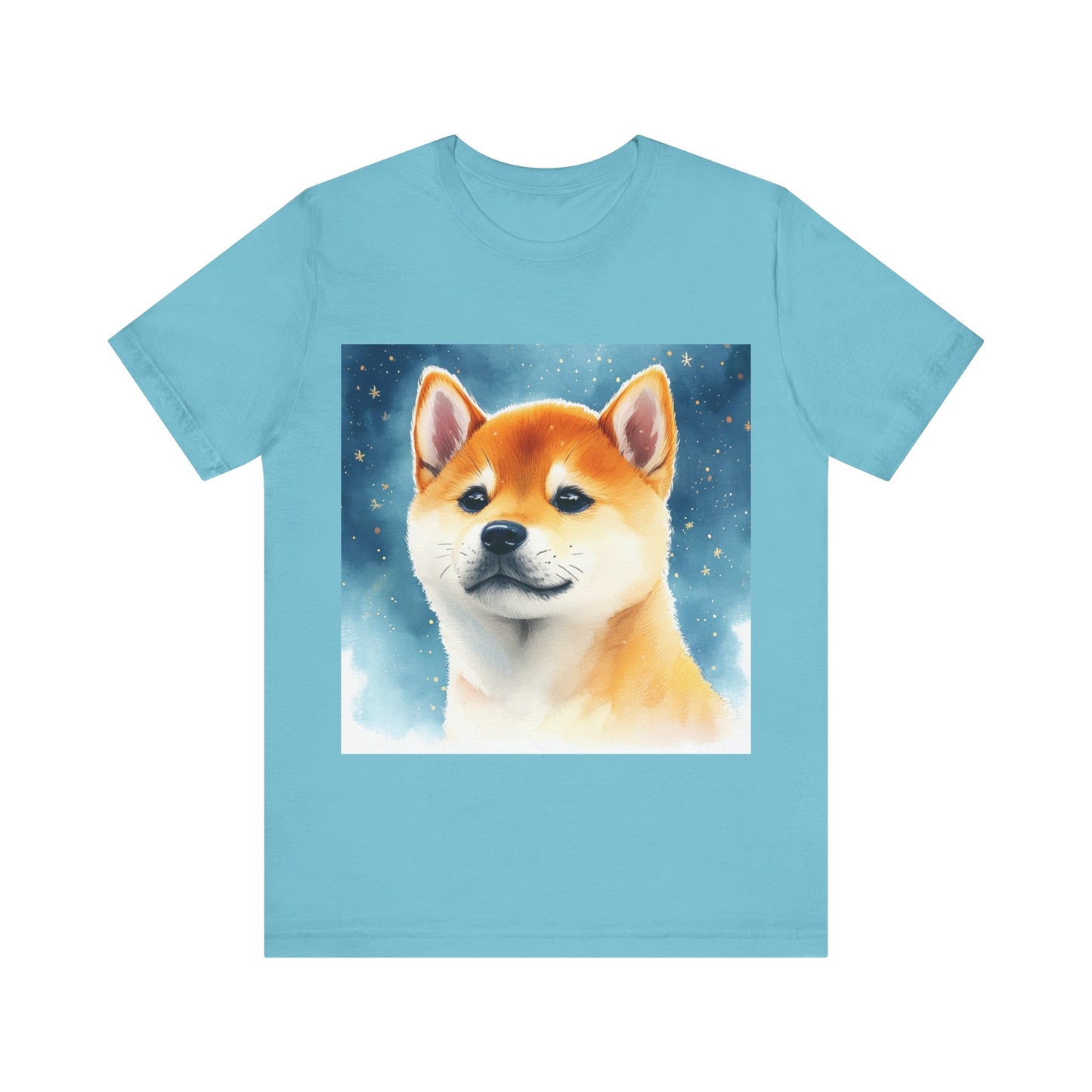 Starry Shiba Inu Unisex Jersey Short Sleeve Tee