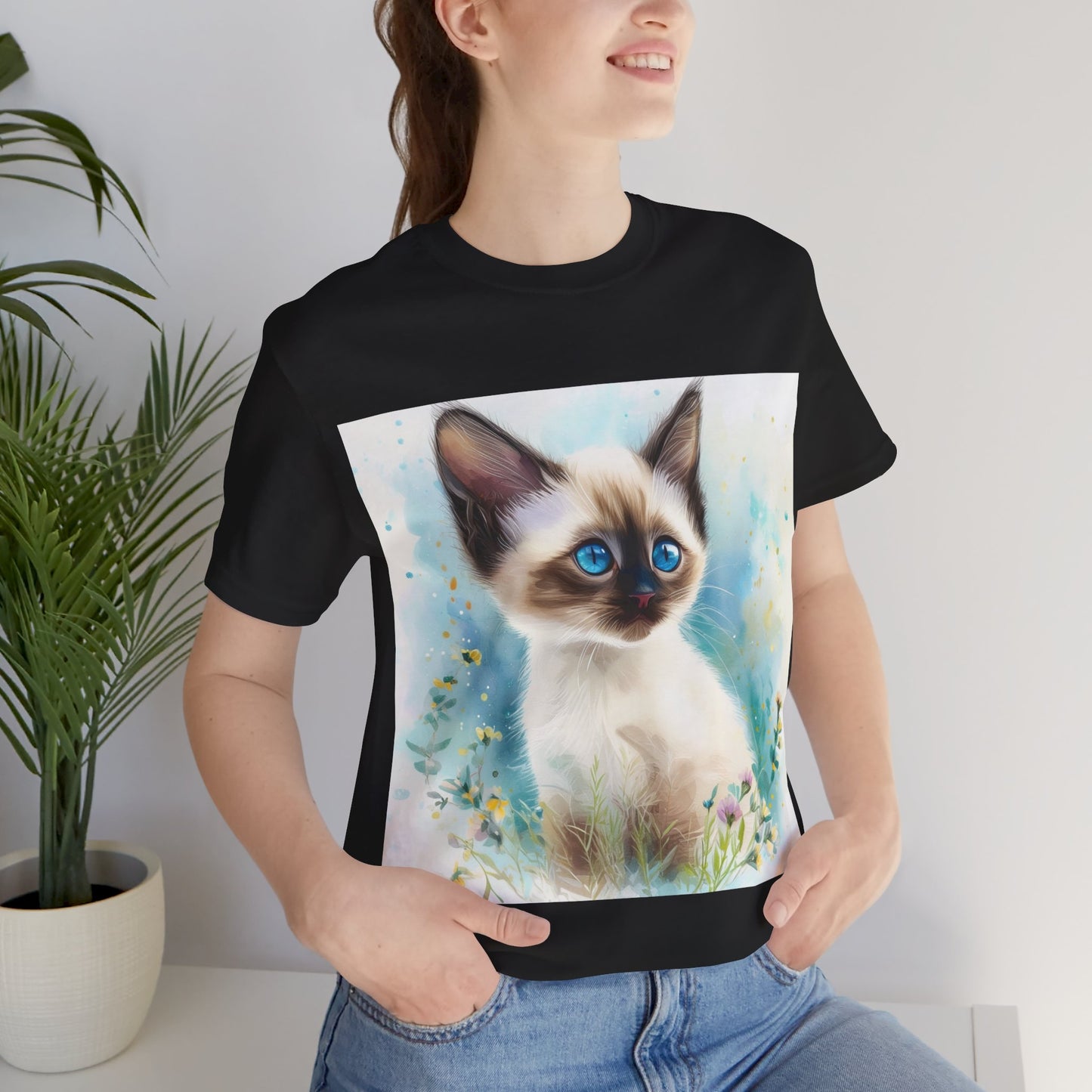 Siamese Kitten Unisex Jersey Short Sleeve Tee