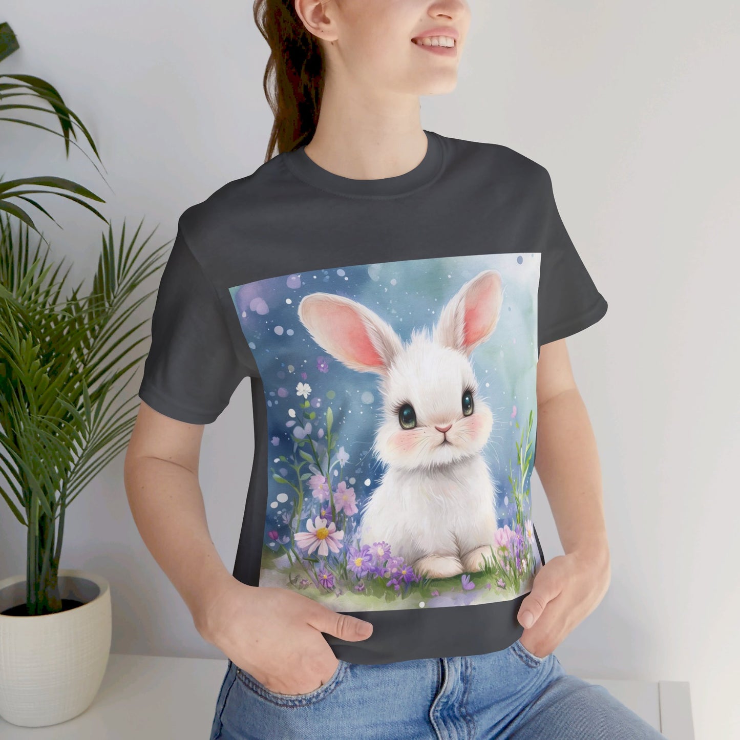Adorable Bunny Unisex Jersey Short Sleeve Tee