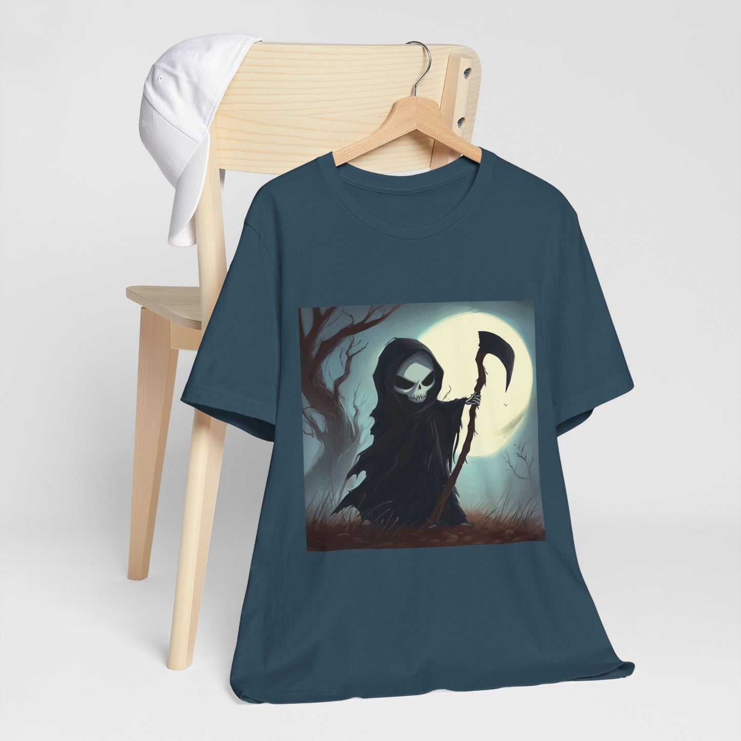 Dark Cute Grim Reaper Unisex Jersey Short Sleeve Tee