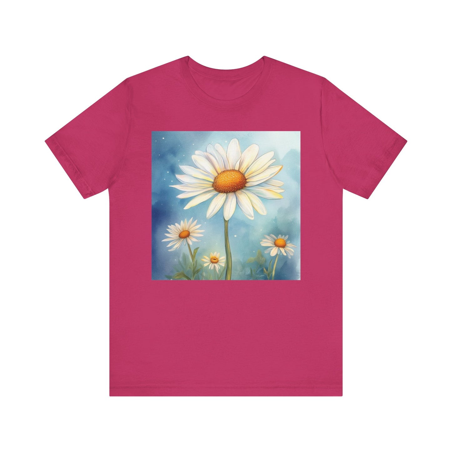 Delightful Daisy Unisex Jersey Tee - Nature-Inspired Floral Design