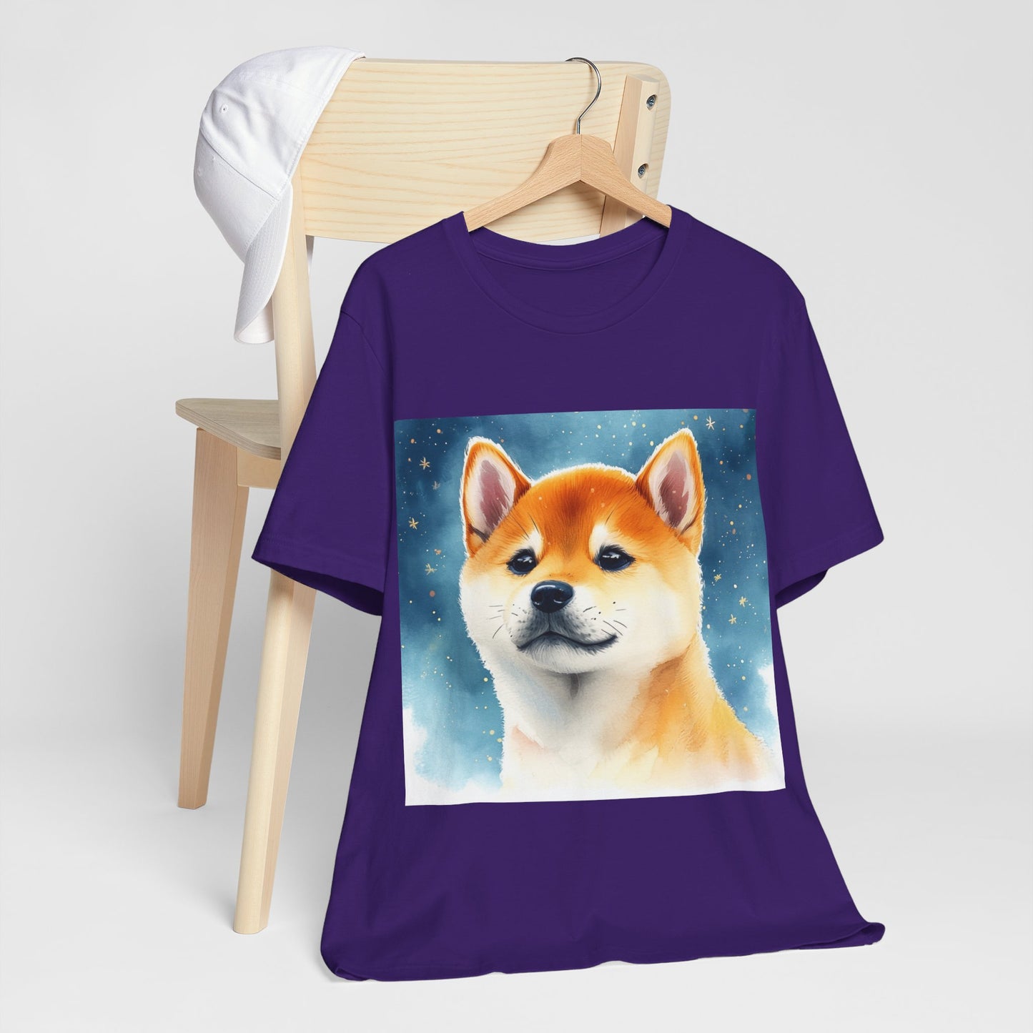 Starry Shiba Inu Unisex Jersey Short Sleeve Tee