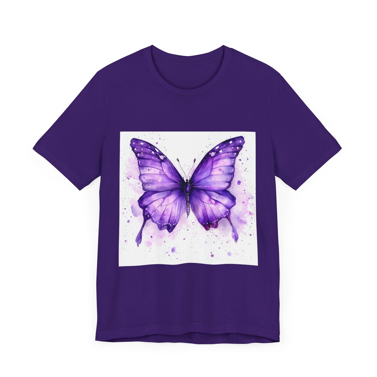 Purple Butterfly Dreams Unisex Jersey Tee - Inspirational Garden Apparel