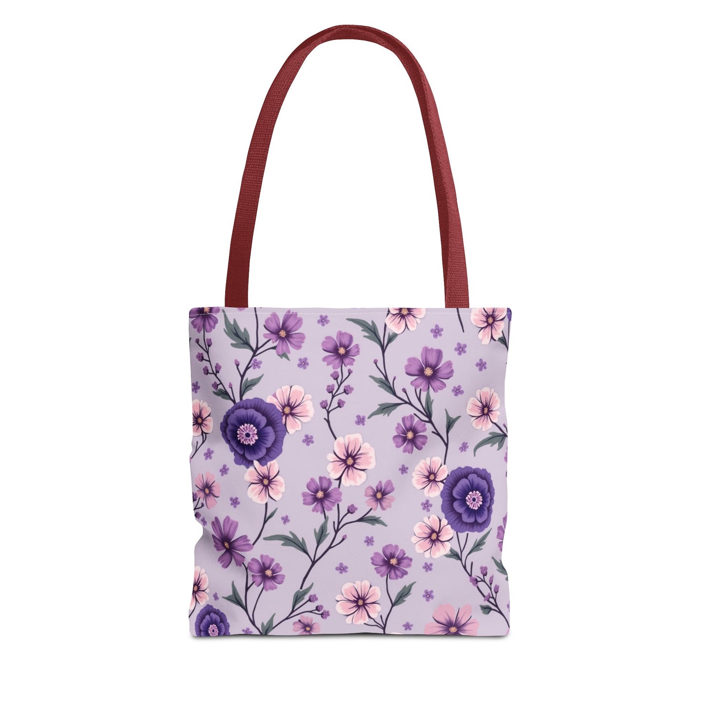 Floral Purple Tote Bag - Stylish and Eco-Friendly for Everyday Use