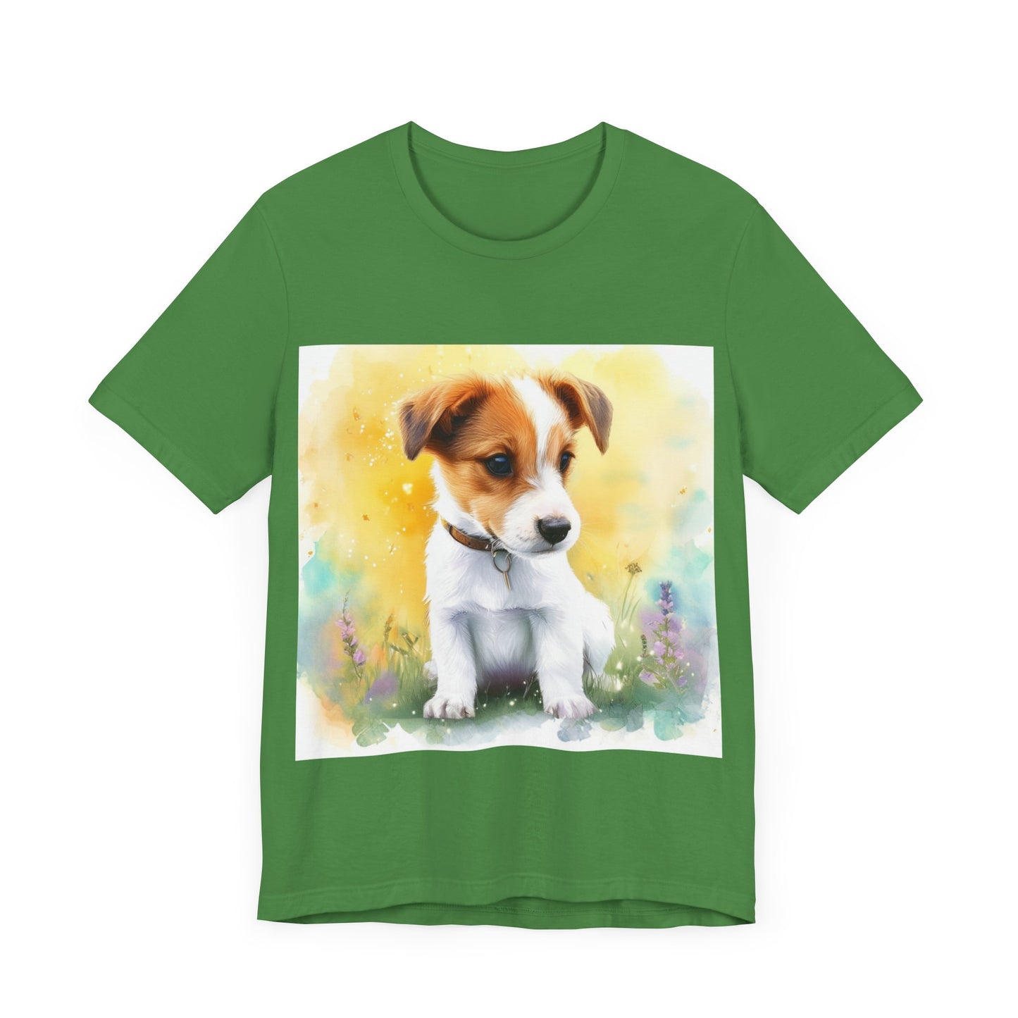 Fuzzy Jack Russell Unisex Jersey Short Sleeve Tee