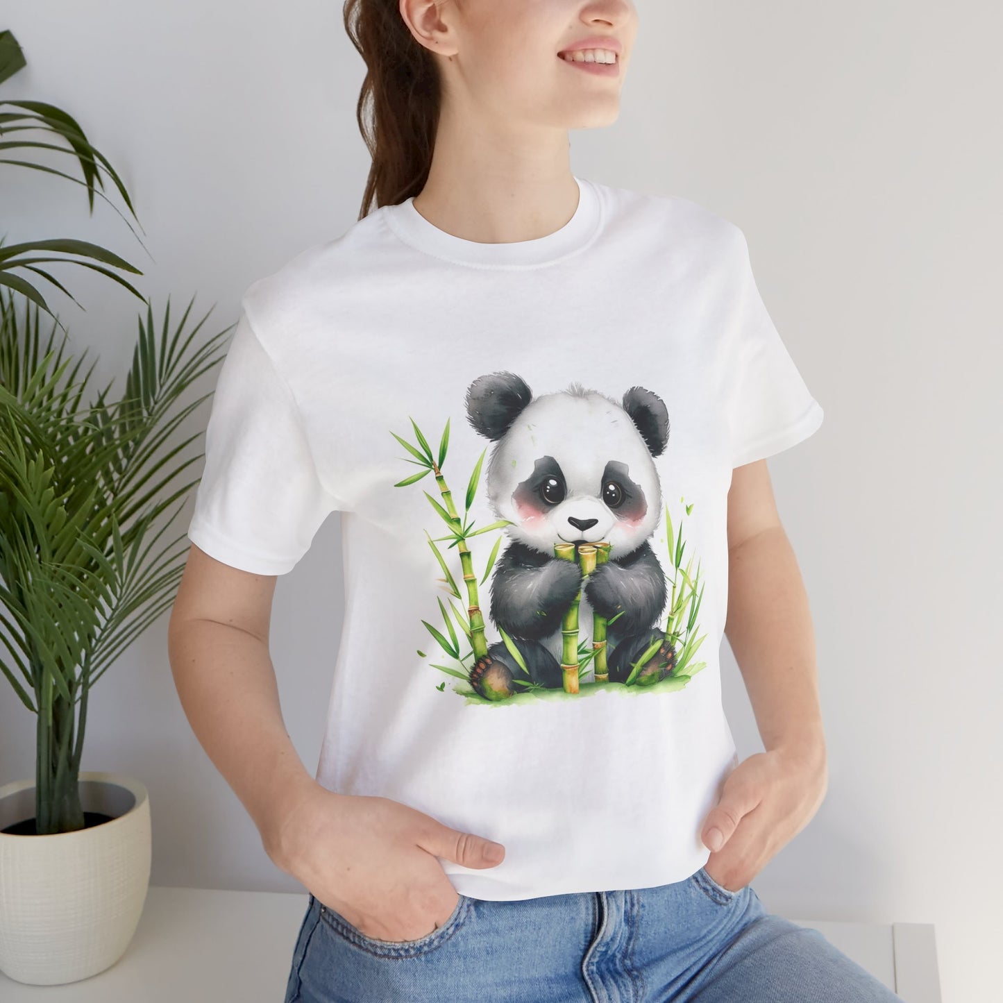 Cute Panda Snack Time Unisex T-Shirt