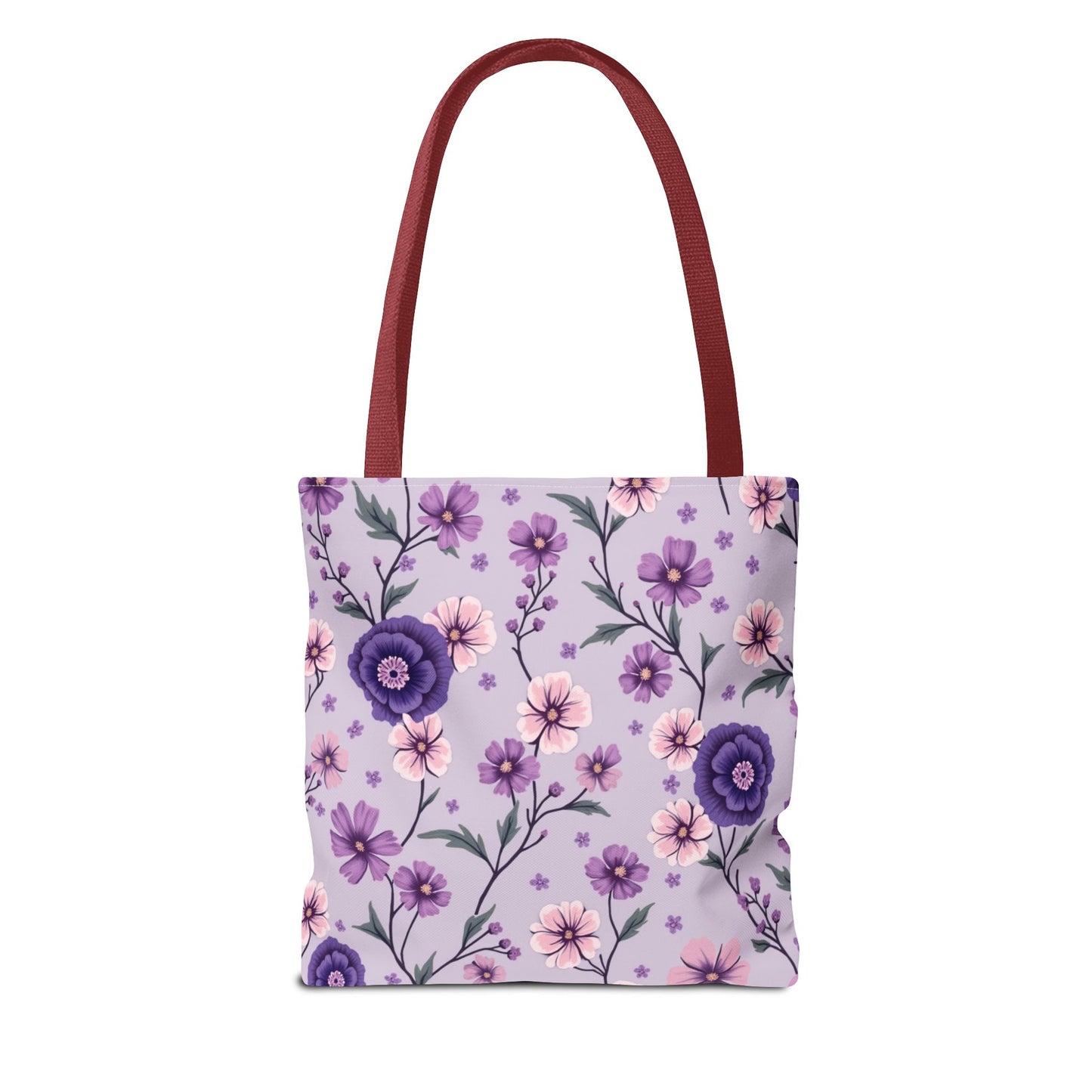 Floral Purple Tote Bag - Stylish and Eco-Friendly for Everyday Use
