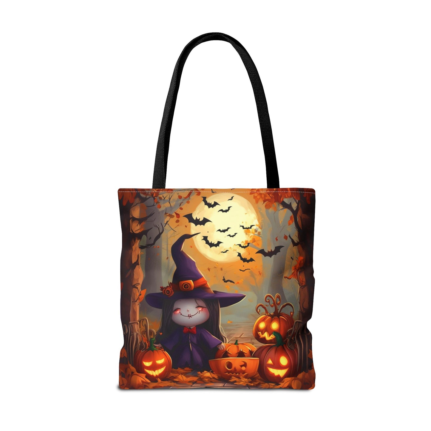 Spooky Cute Witch Tote Bag (AOP)